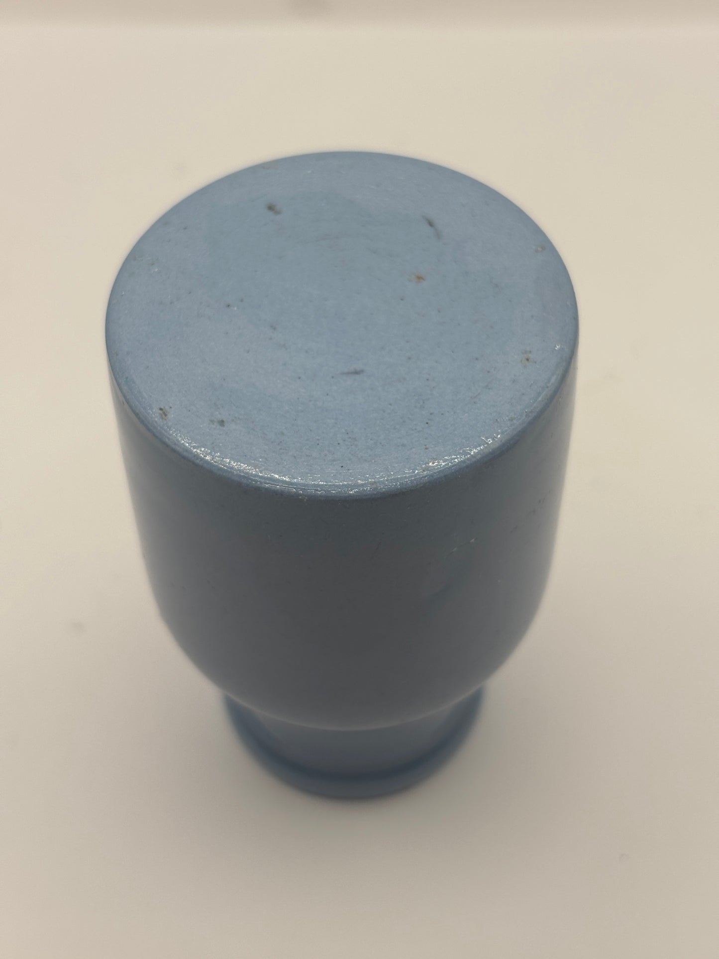 Old small blue stoneware jar