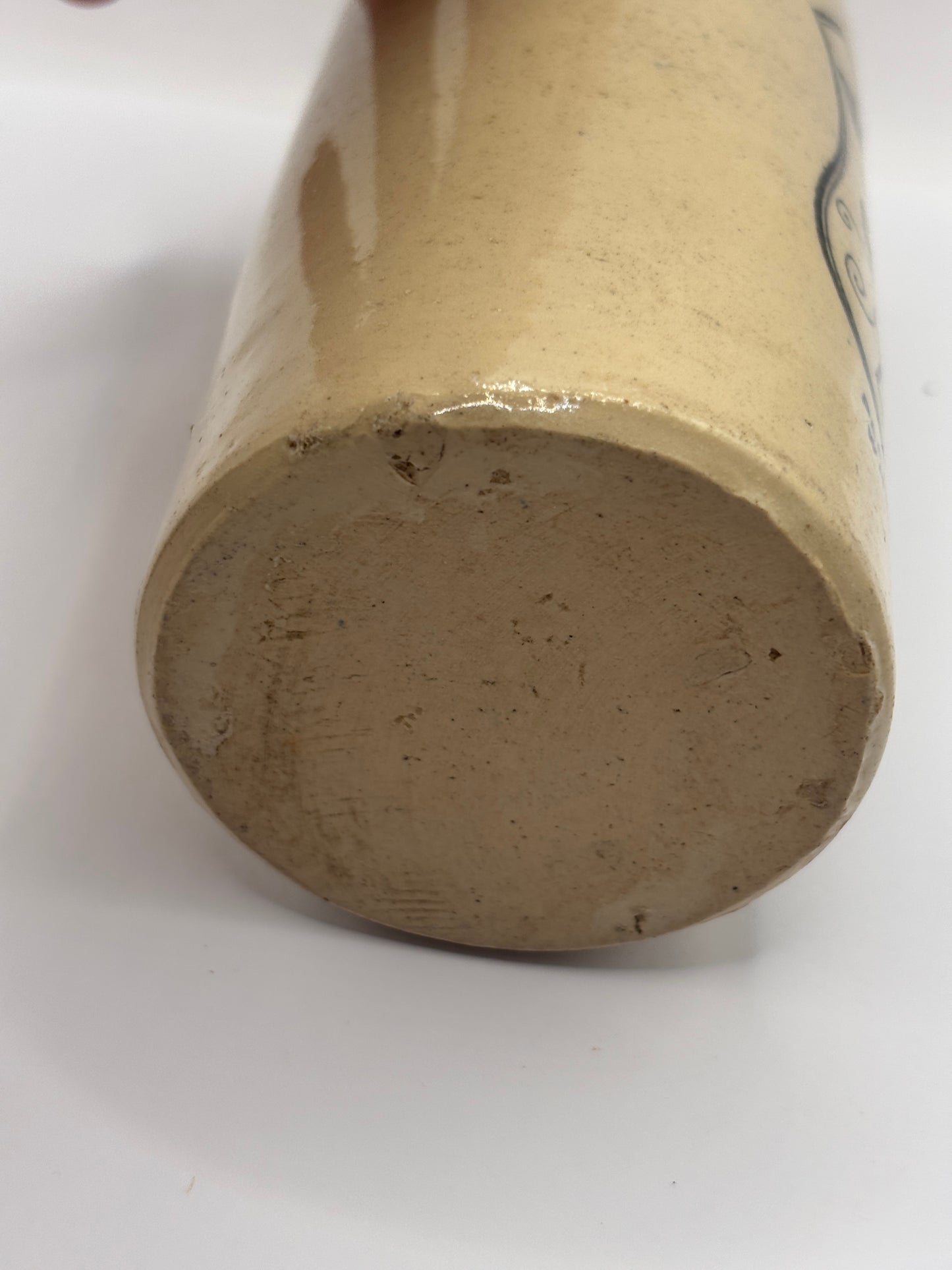 Old stoneware ginger beer bottle, W.G Johnstone chemists Dumfries