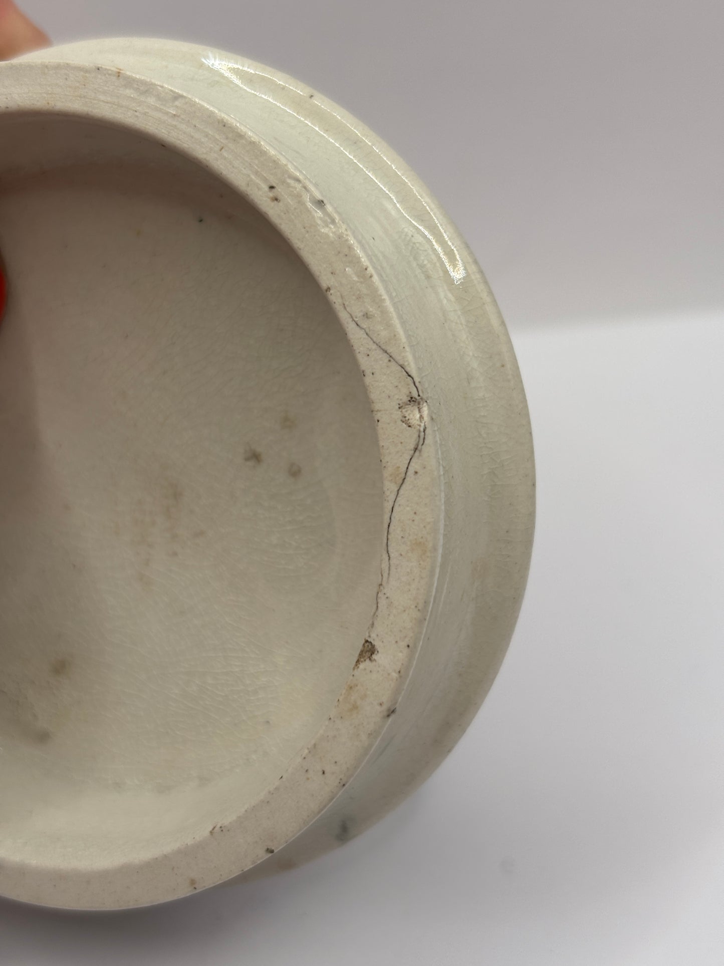 Old advertising lid, Cold cream, Boots cash Chemists