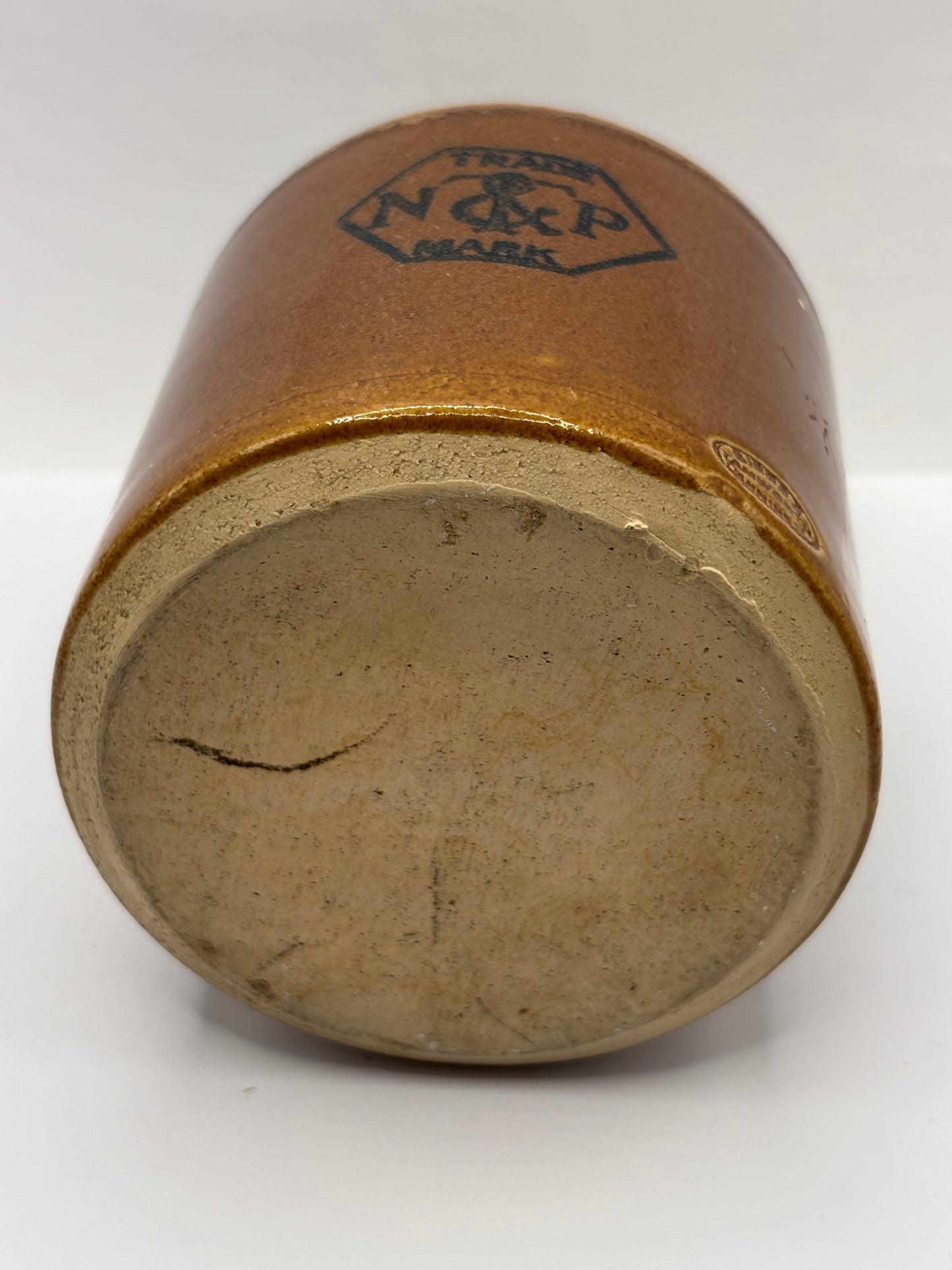 Old large advertising jar, Taylors prepared mustard. 12.5cms