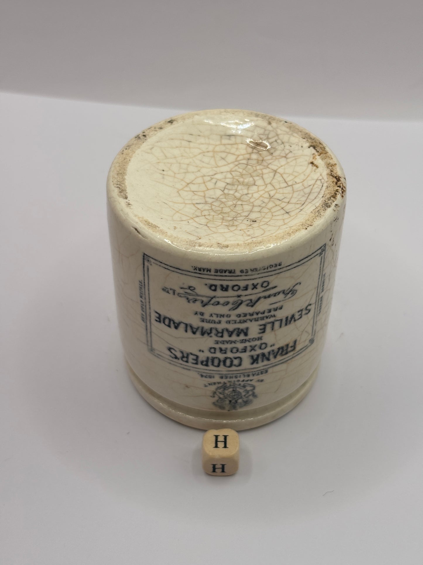 Old small sample size frank coopers marmalade jar (H) 6.7cms