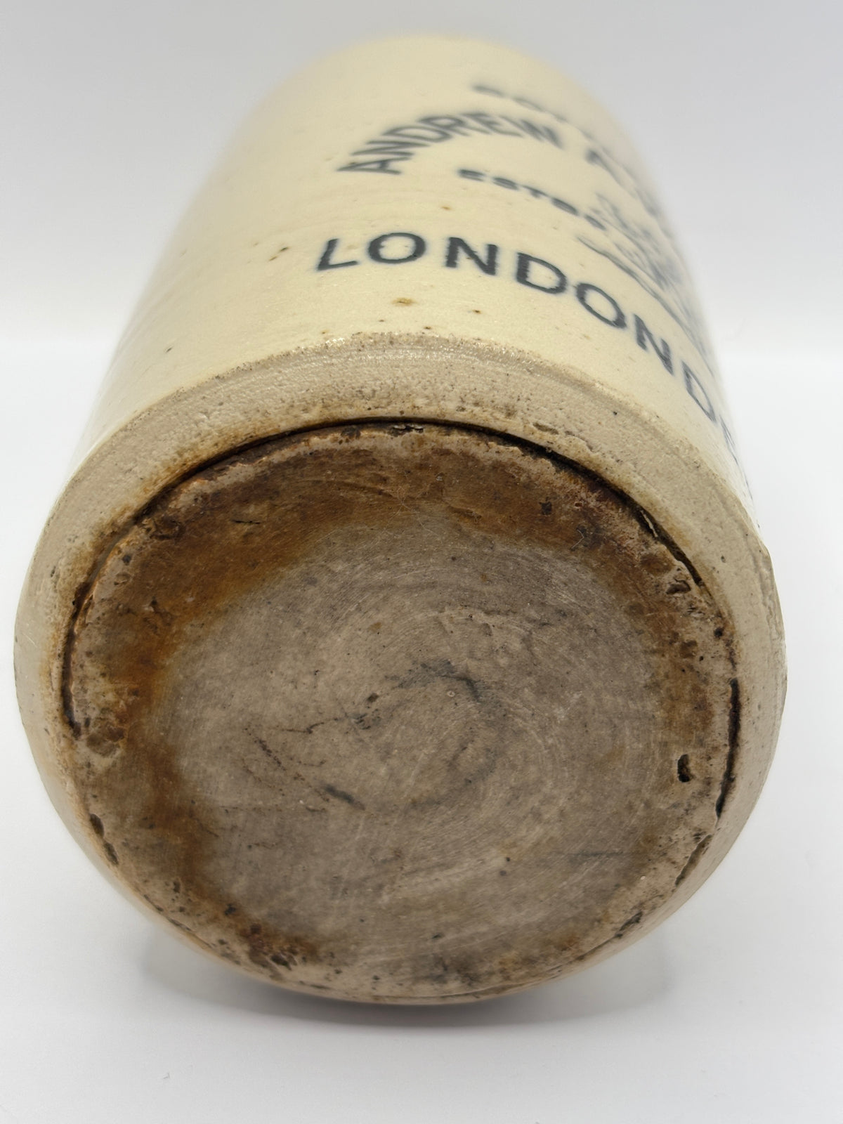 Old Irish stoneware ginger beer bottle, andrew watt & co. Londonderry