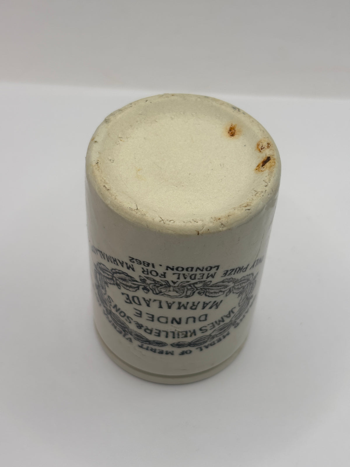 Old SAMPLE SIZE James Keiller Dundee marmalade jar 7.5cms
