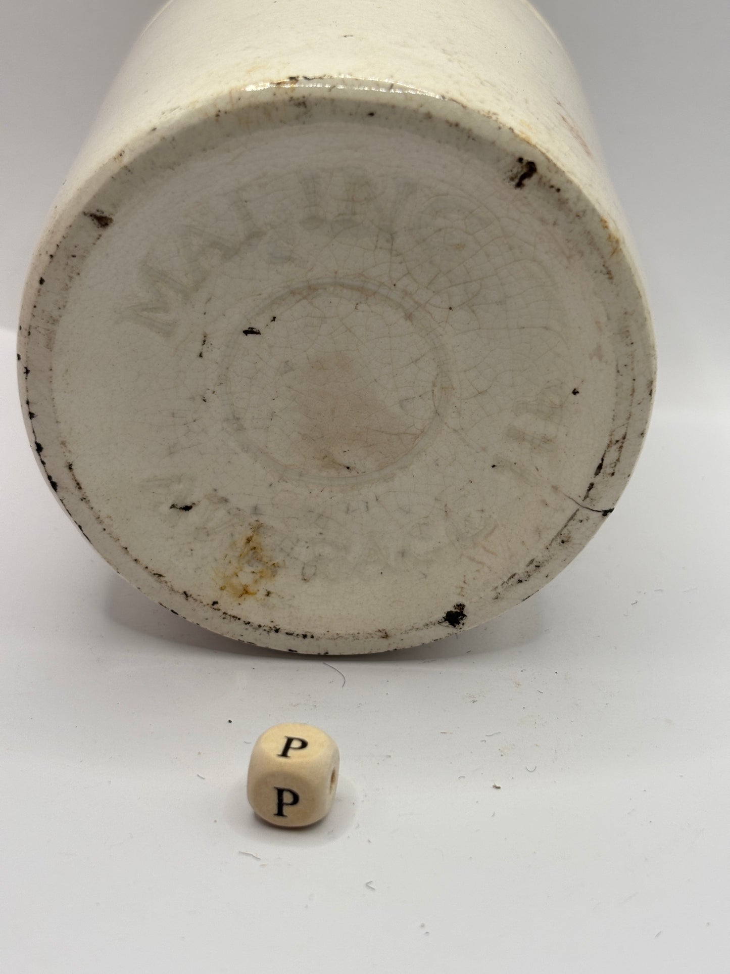 Old plain stoneware marmalade jar (P) Mailing