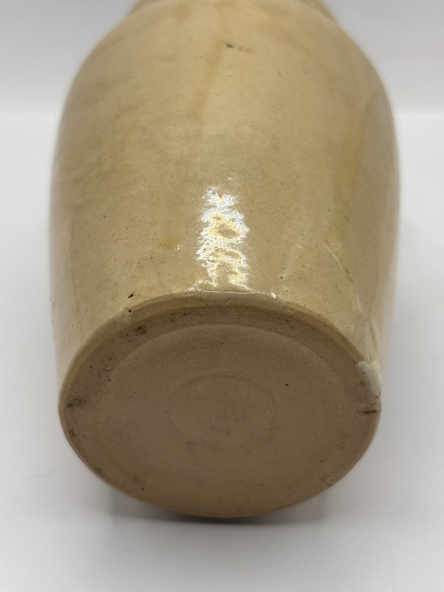 Old stoneware advertising cream pot, Fresh cream. Westerfolds Elgin creamery