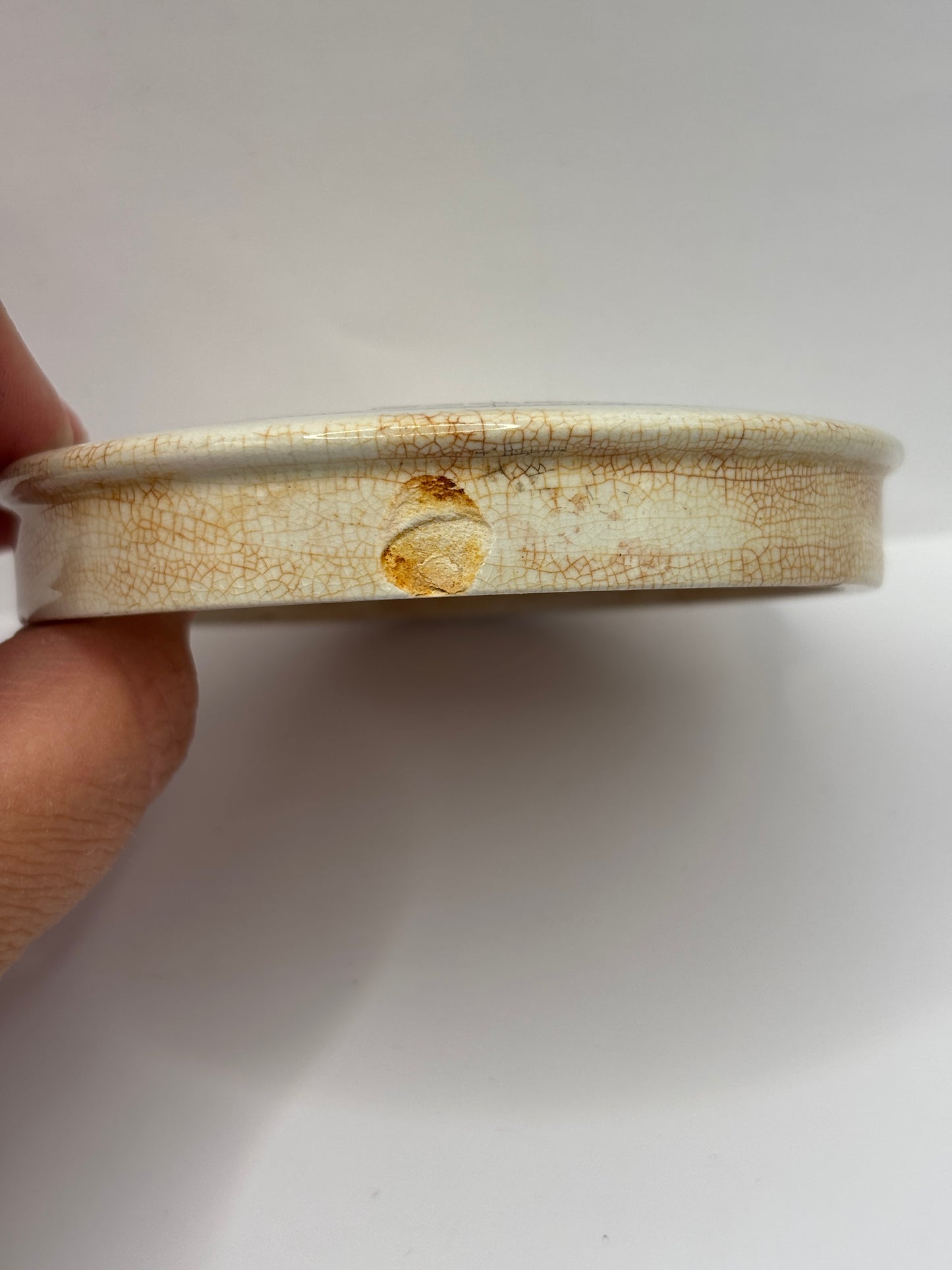 old advertising lid, Saponaceous tooth powder