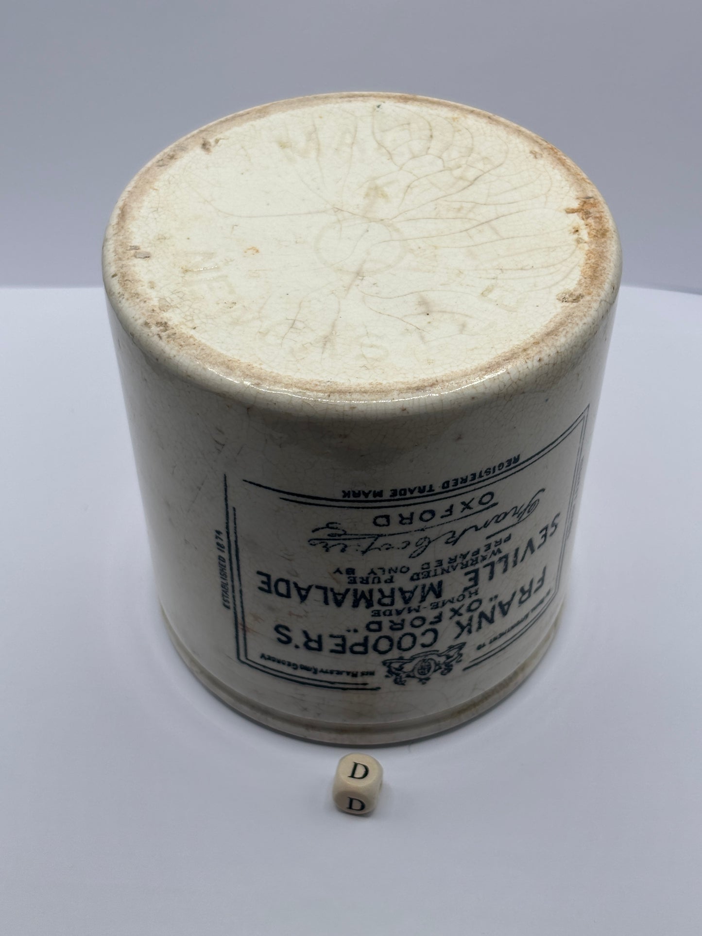 Old 2lb frank cooper marmalade jar (D)