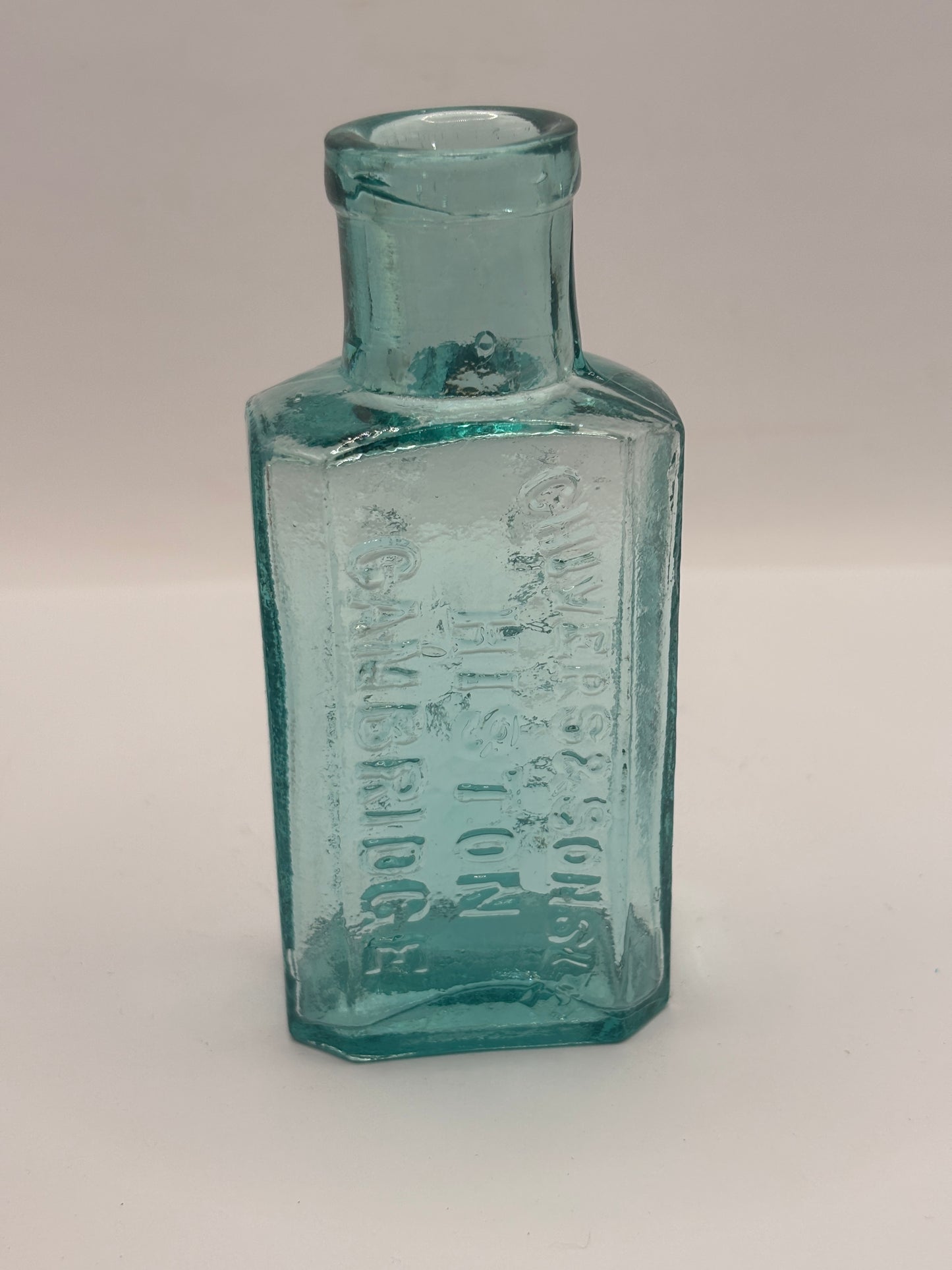 Old glass lemonade bottle, Chivers Cambridge