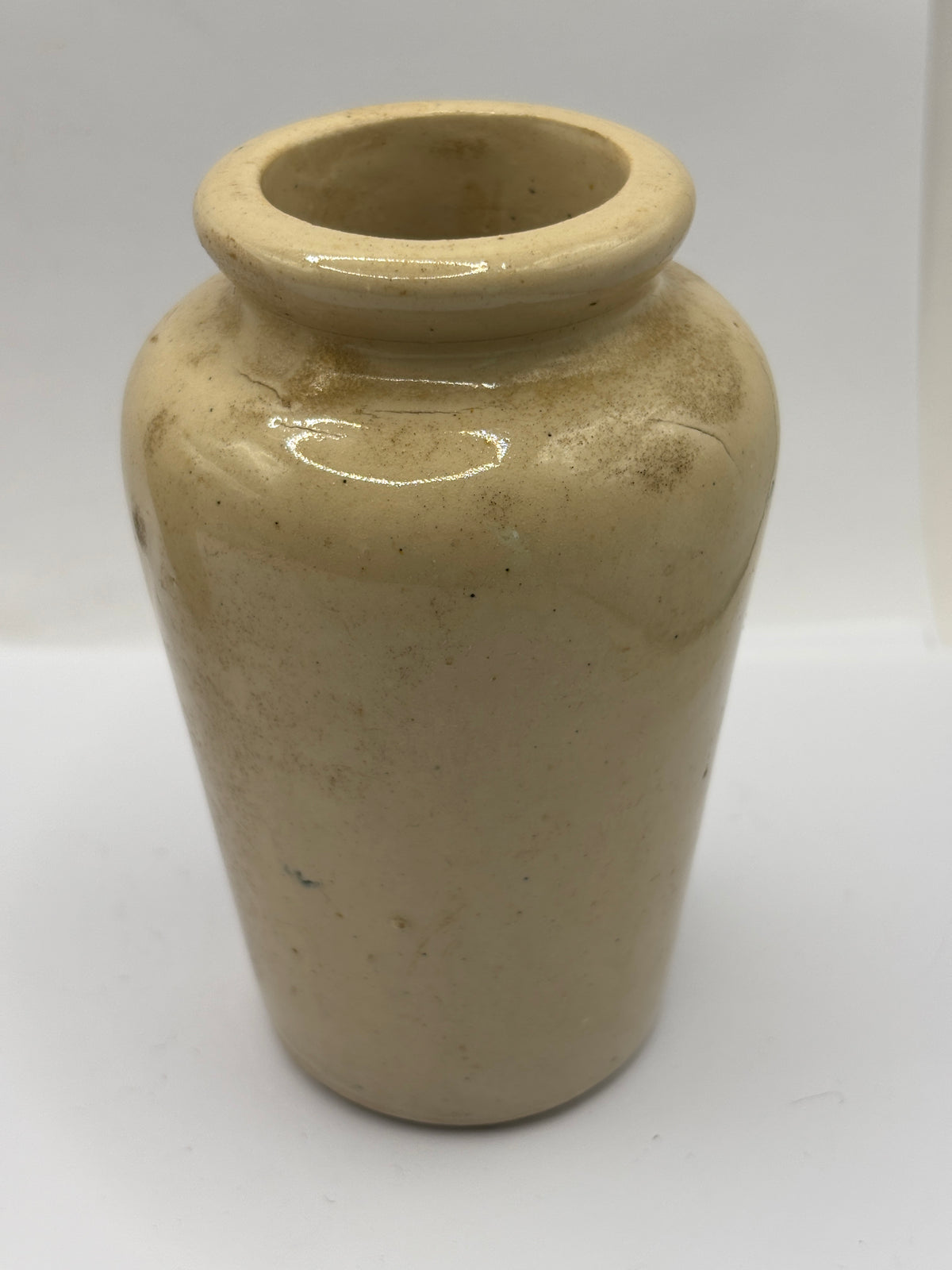 Old advertising cream pot, rich preserved cream stranraer, milkmaid
