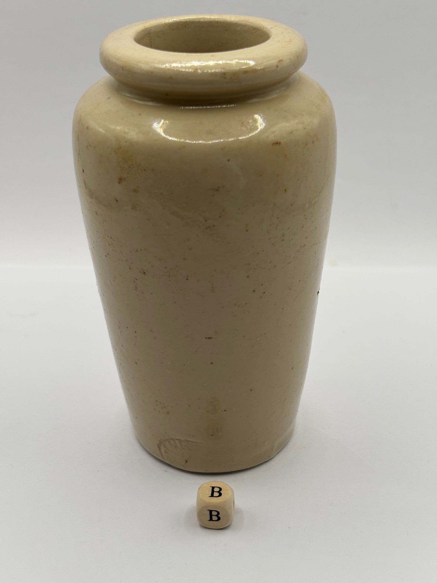 Old advertising cream pot, Galloway creamery Stranraer (B)
