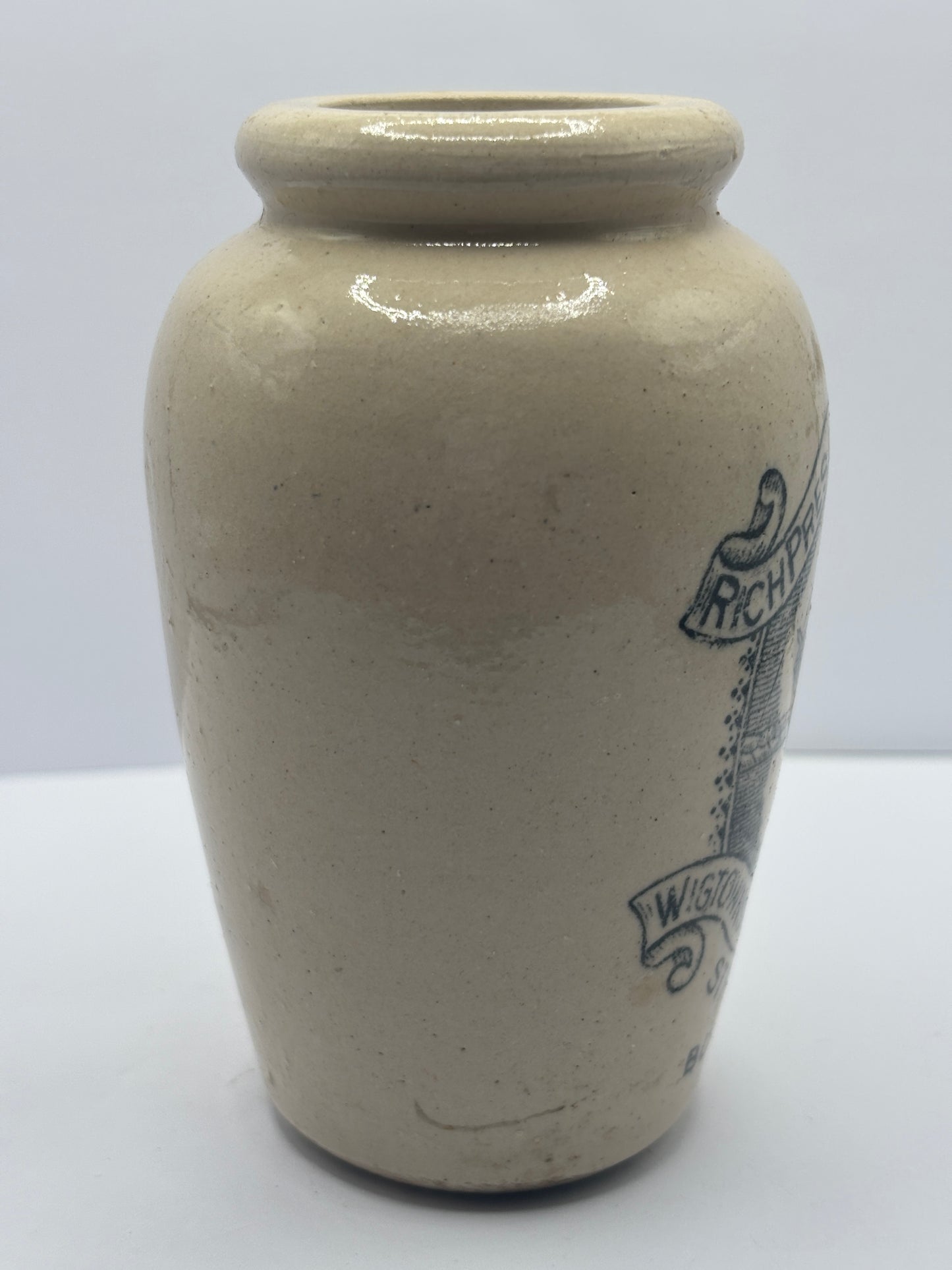 Old Stranraer rich preserved cream pot, milk maid