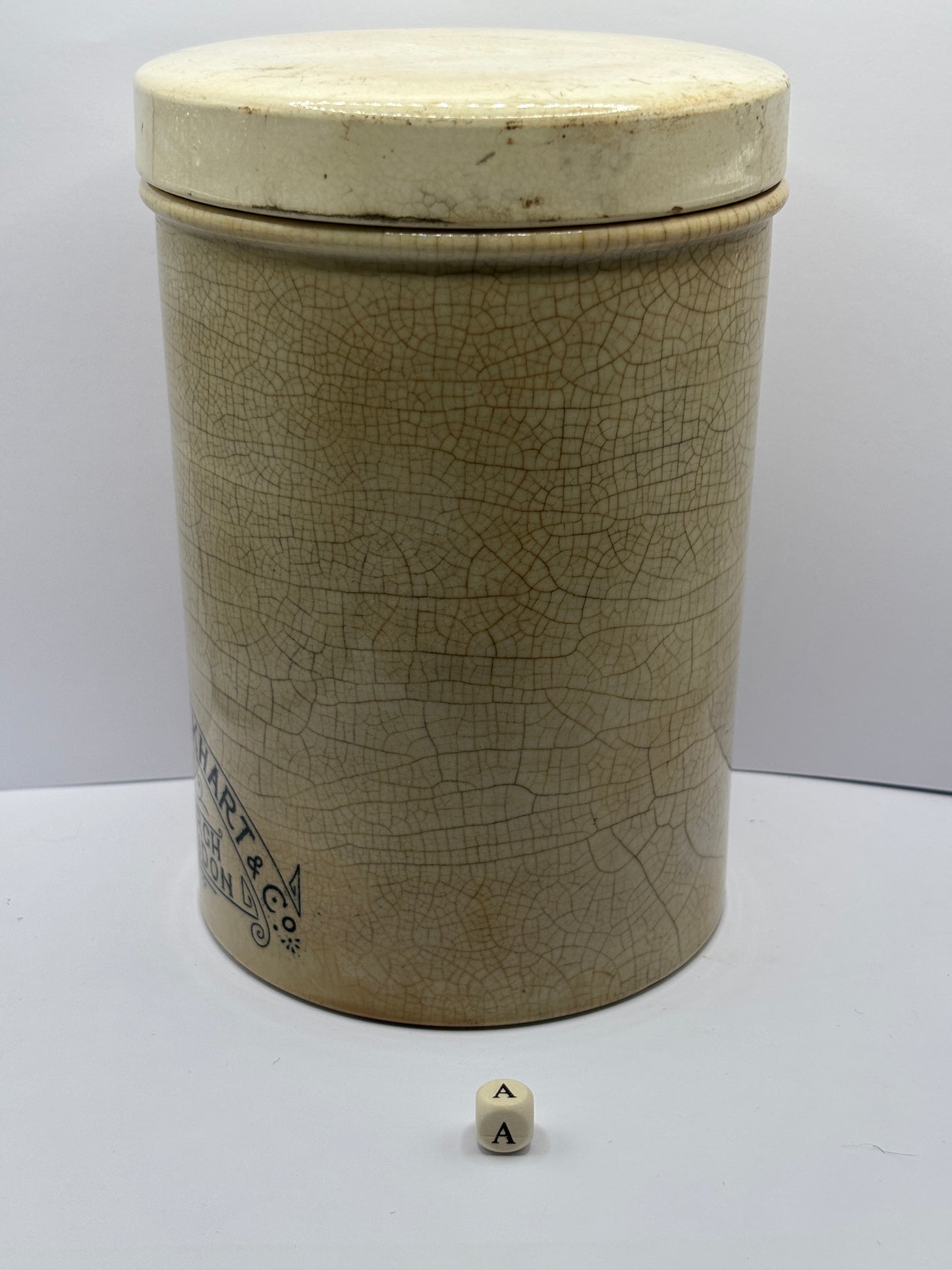 Old large size Duncan Flockhart Edinburgh & London pharmacy jar (A)