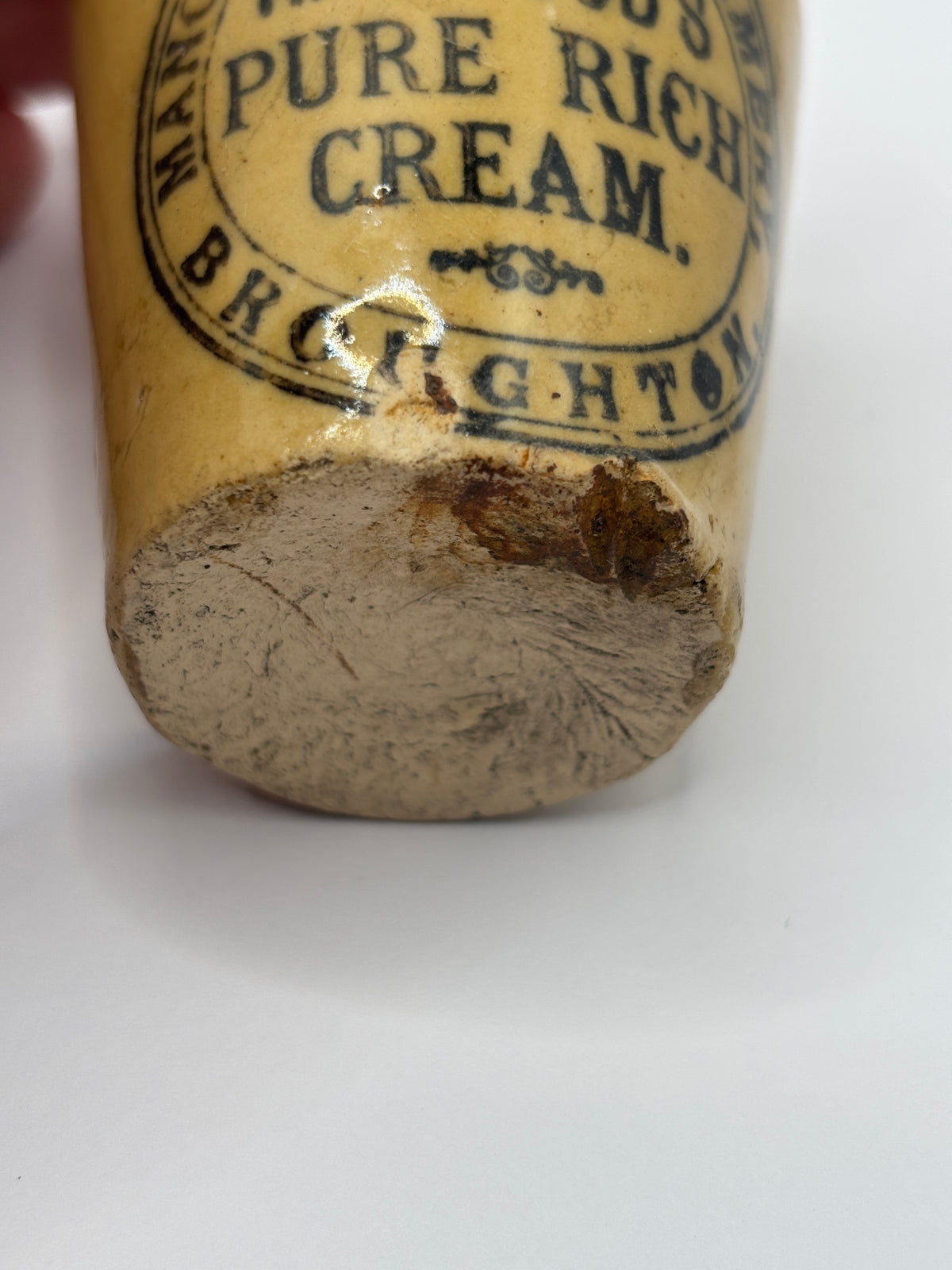 Old advertising cream pot, Hailwoods rich cream
