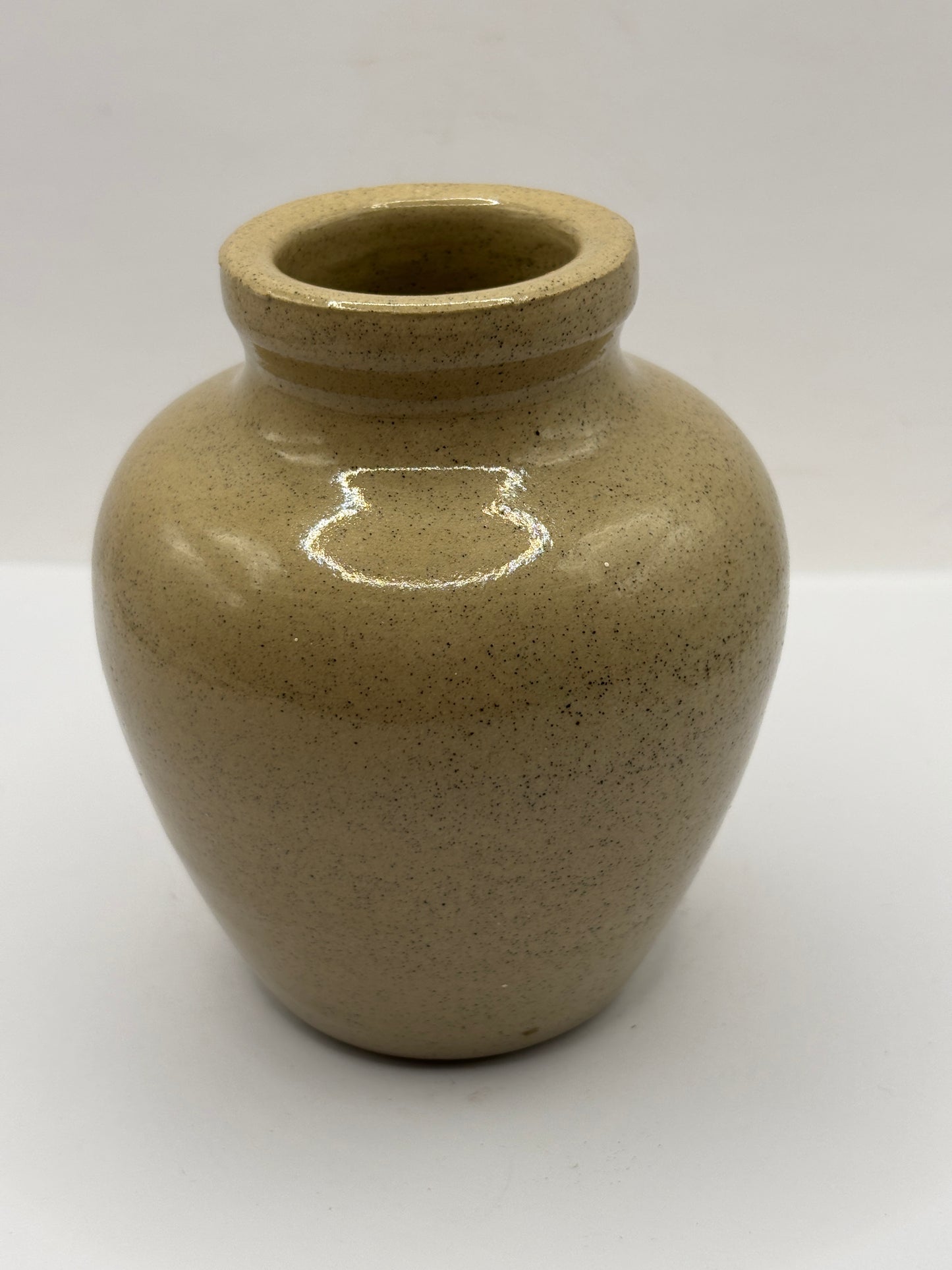 Old advertising green label curry paste jar