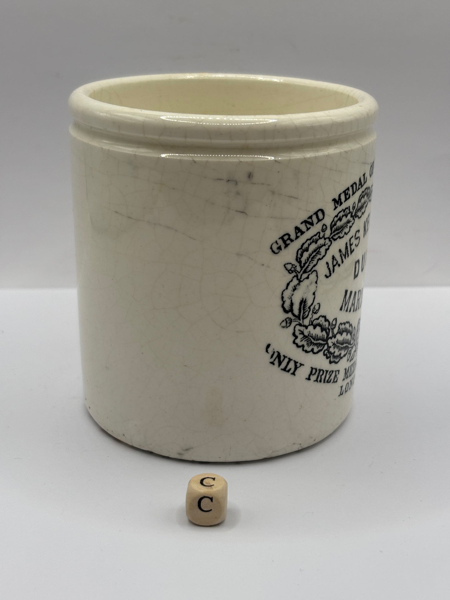 Old 1lb James Keiller Dundee marmalade jar (c)