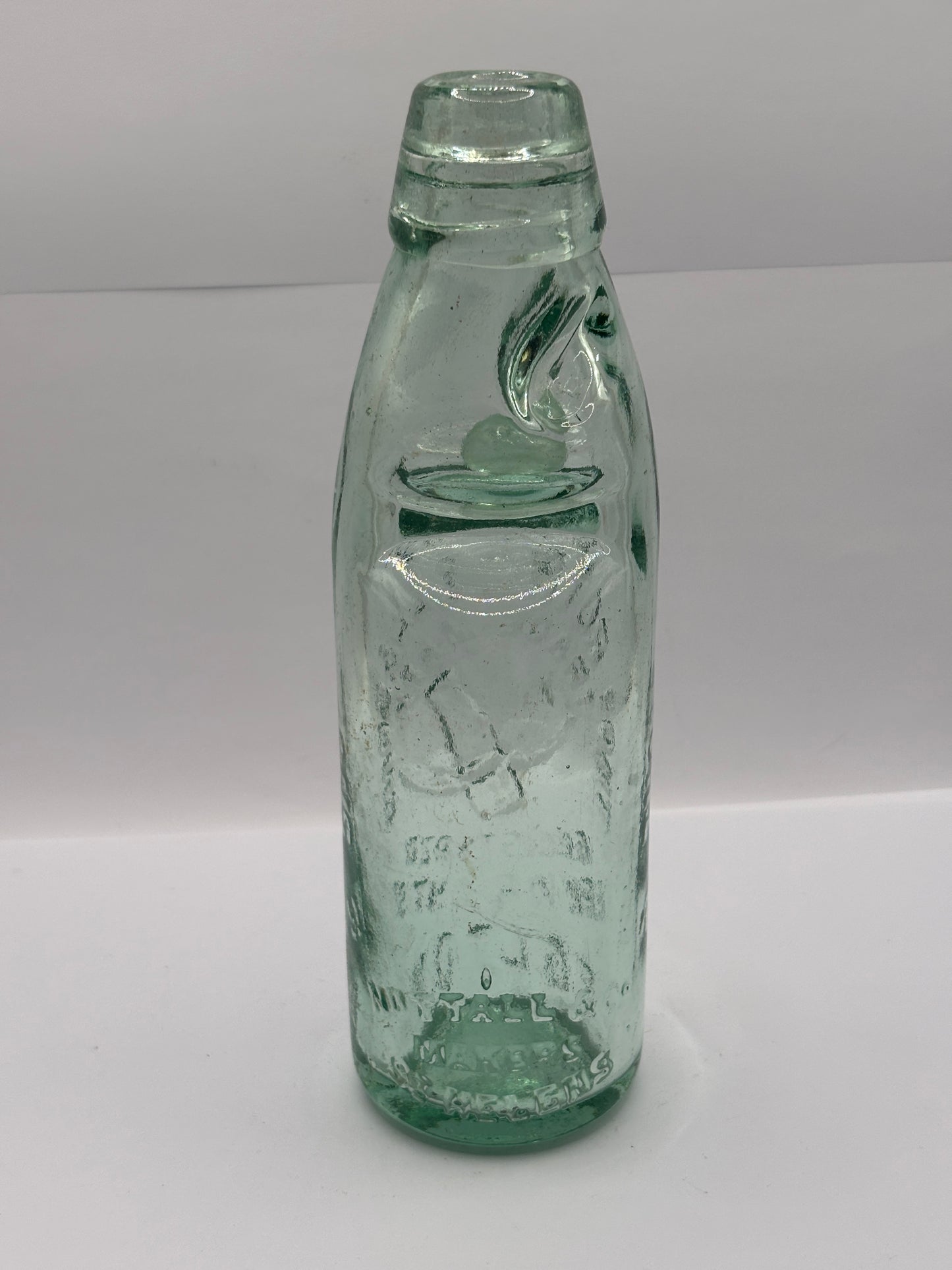 Old Bolton codd bottle, with marble. Thos Rothwell & sons