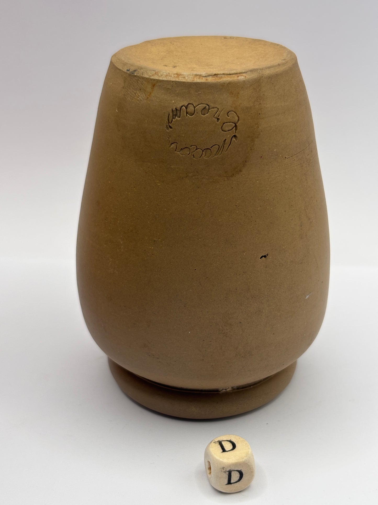 Old stoneware cream pot, Medova cream (D)