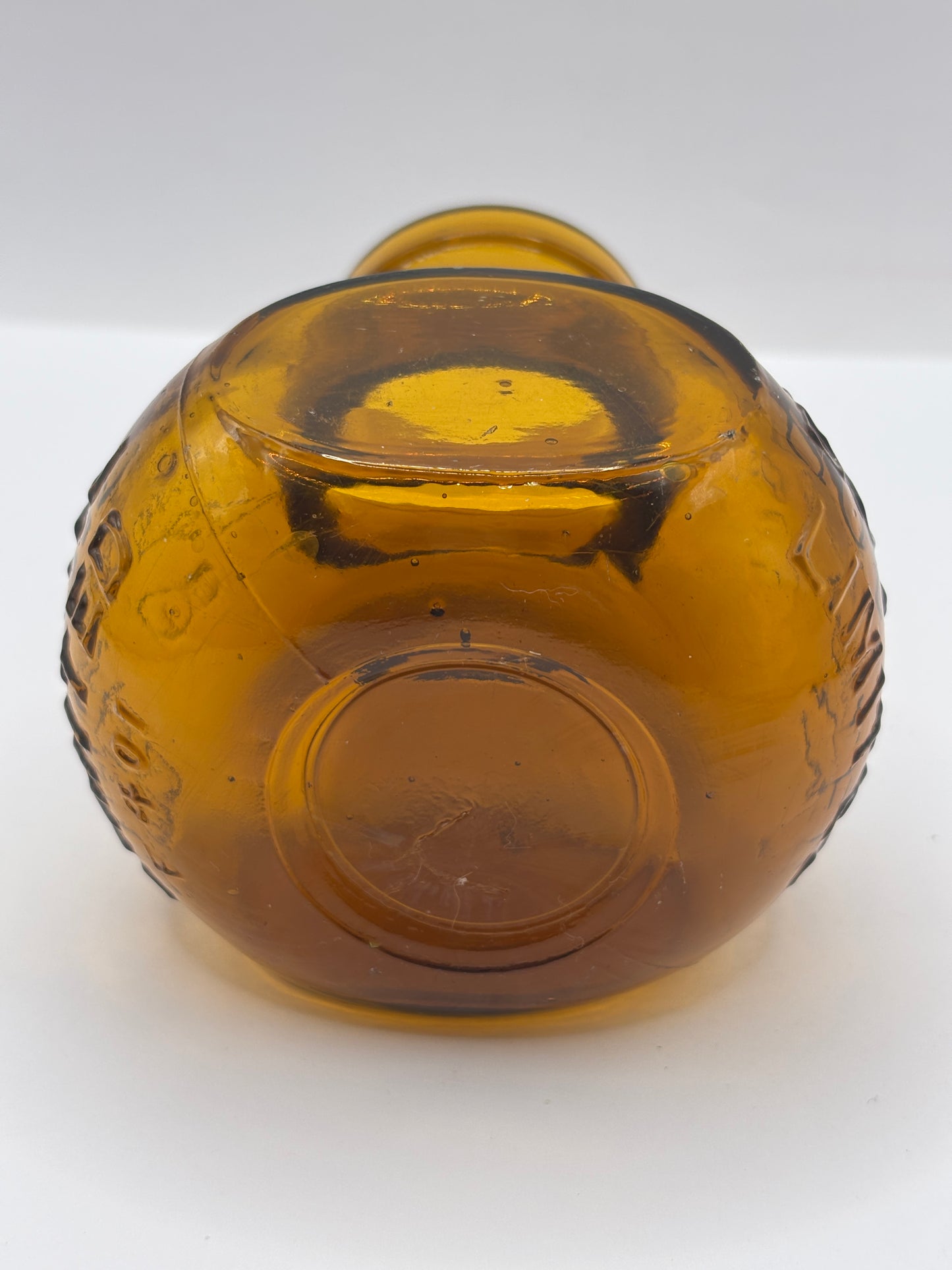 old amber glass bovril bottle 8oz