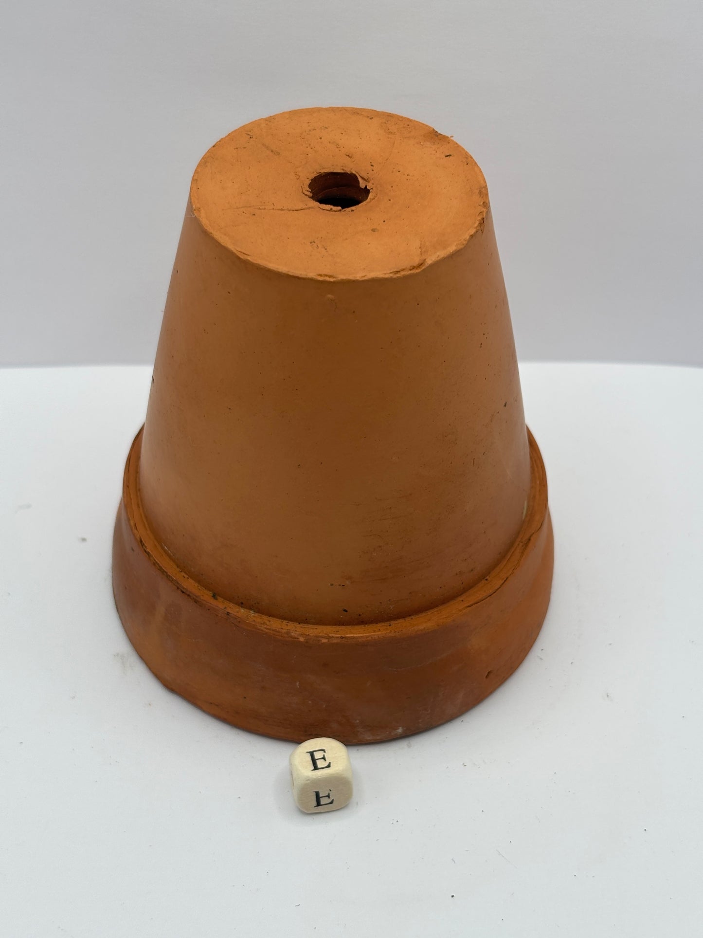 Old terracotta plant pot (e)