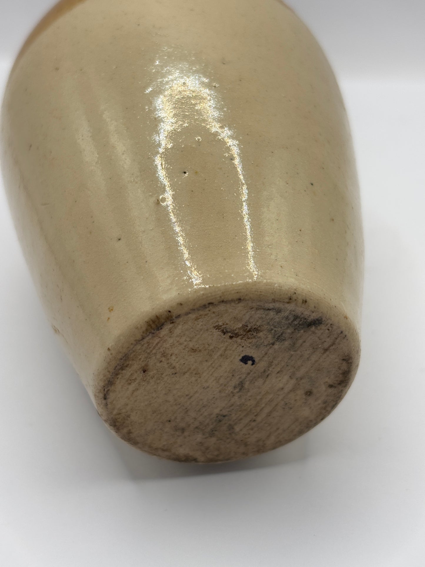 Old small stoneware whisky jug, Edinburgh 11cms