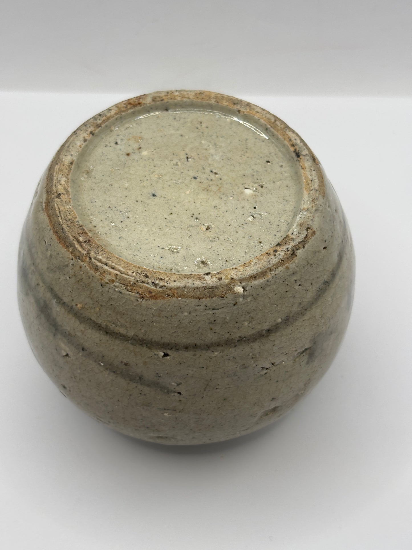 Old stoneware ginger jar
