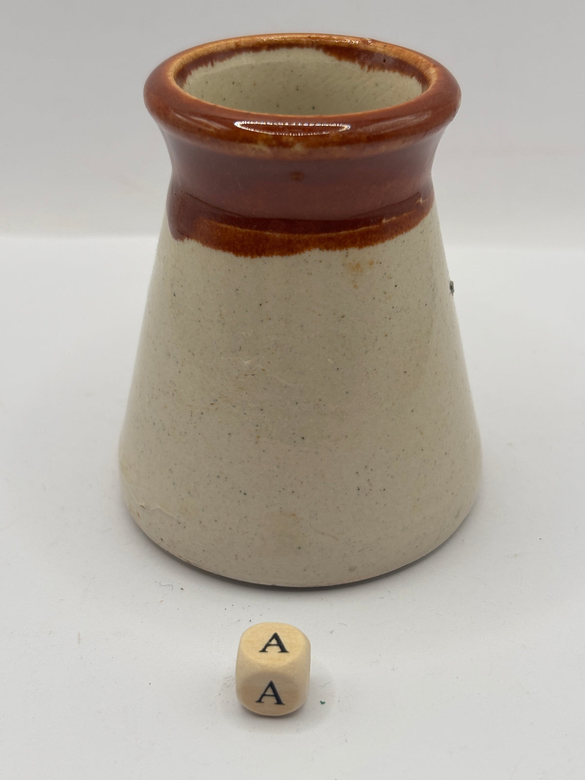 Old advertising cream pot, The dairy, Johns lane, Halifax (a)