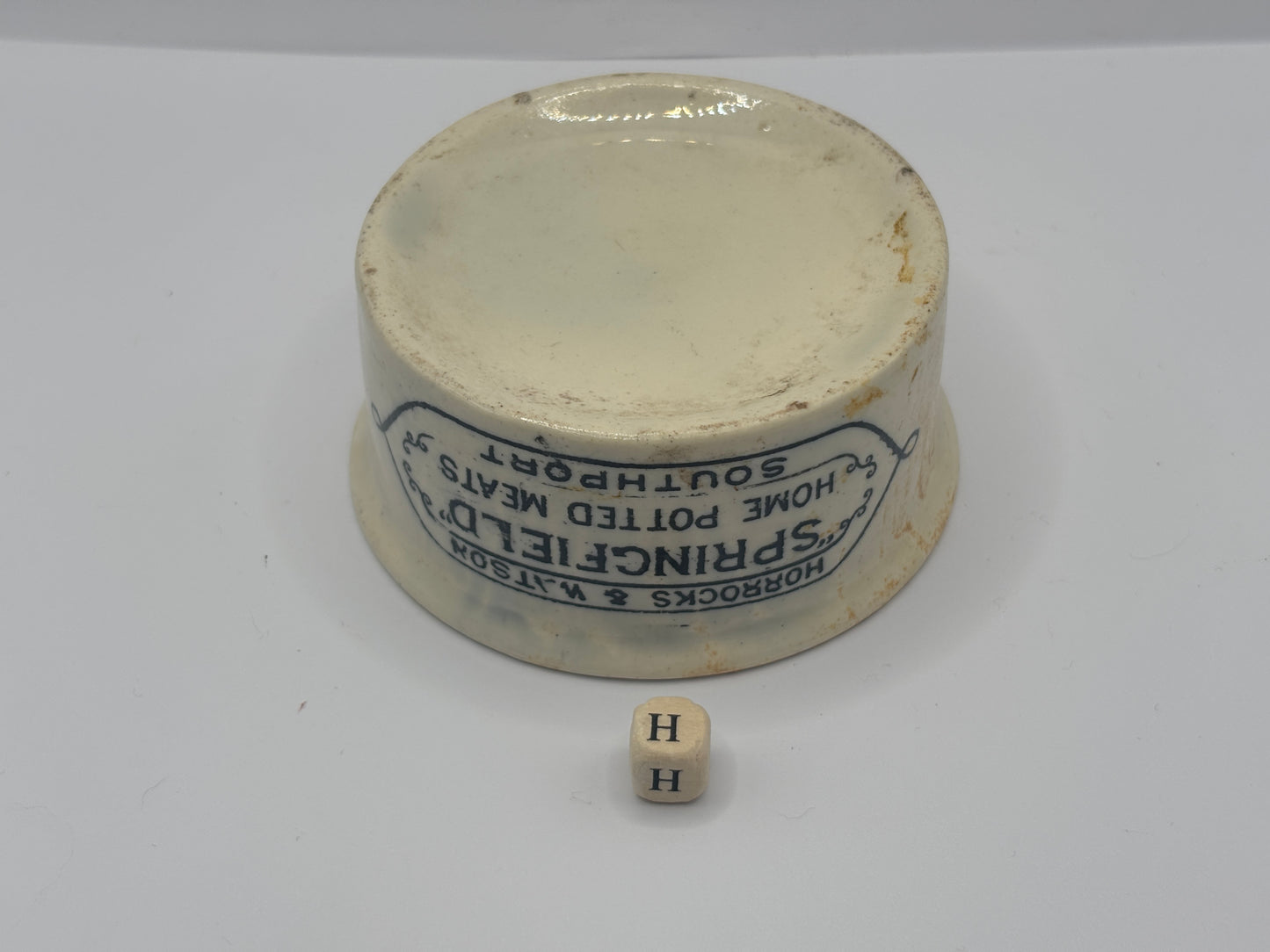 Old springfield advertising meat paste pot (H)