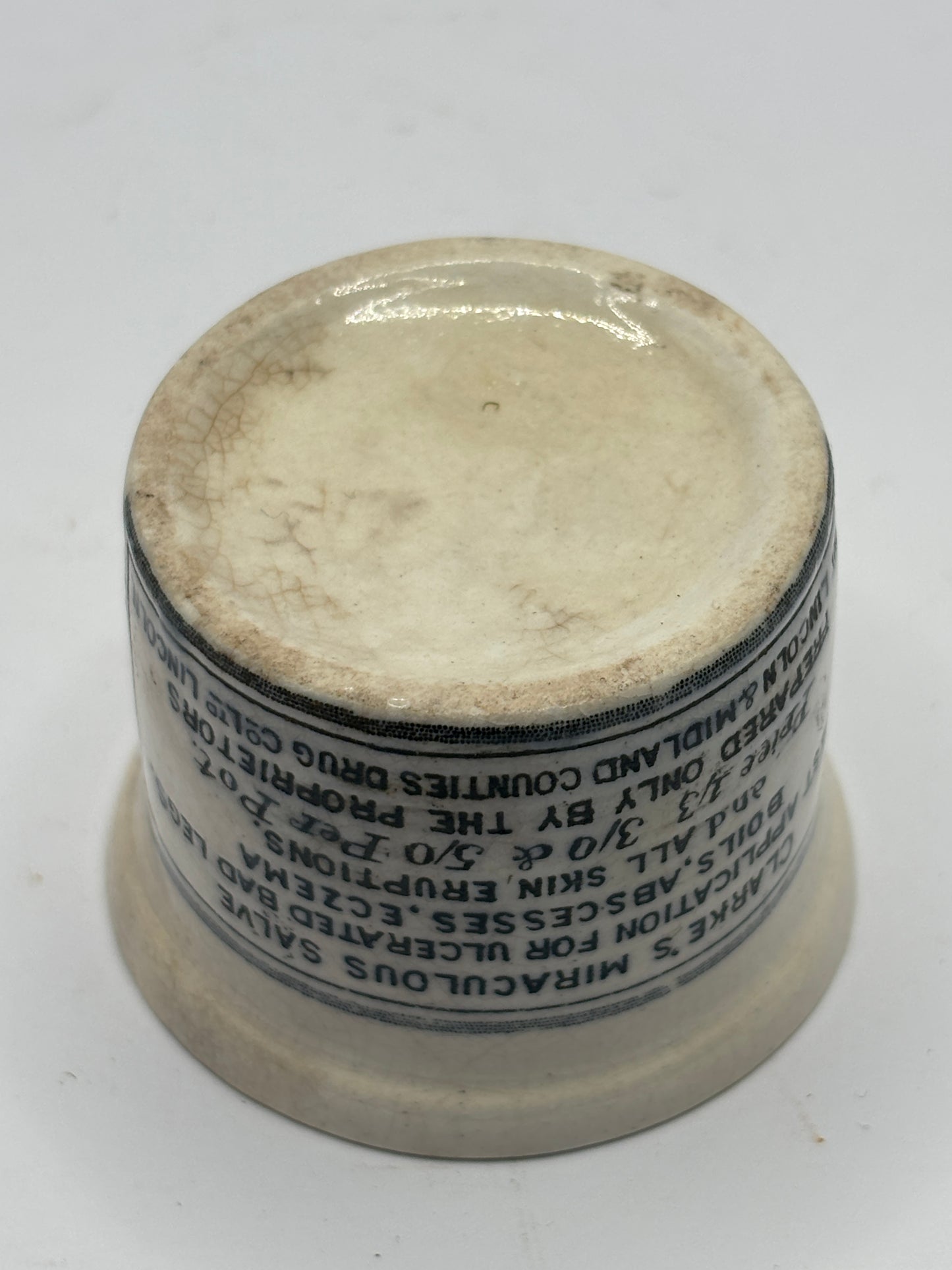 Old Clarke’s miraculous salve ointment pot