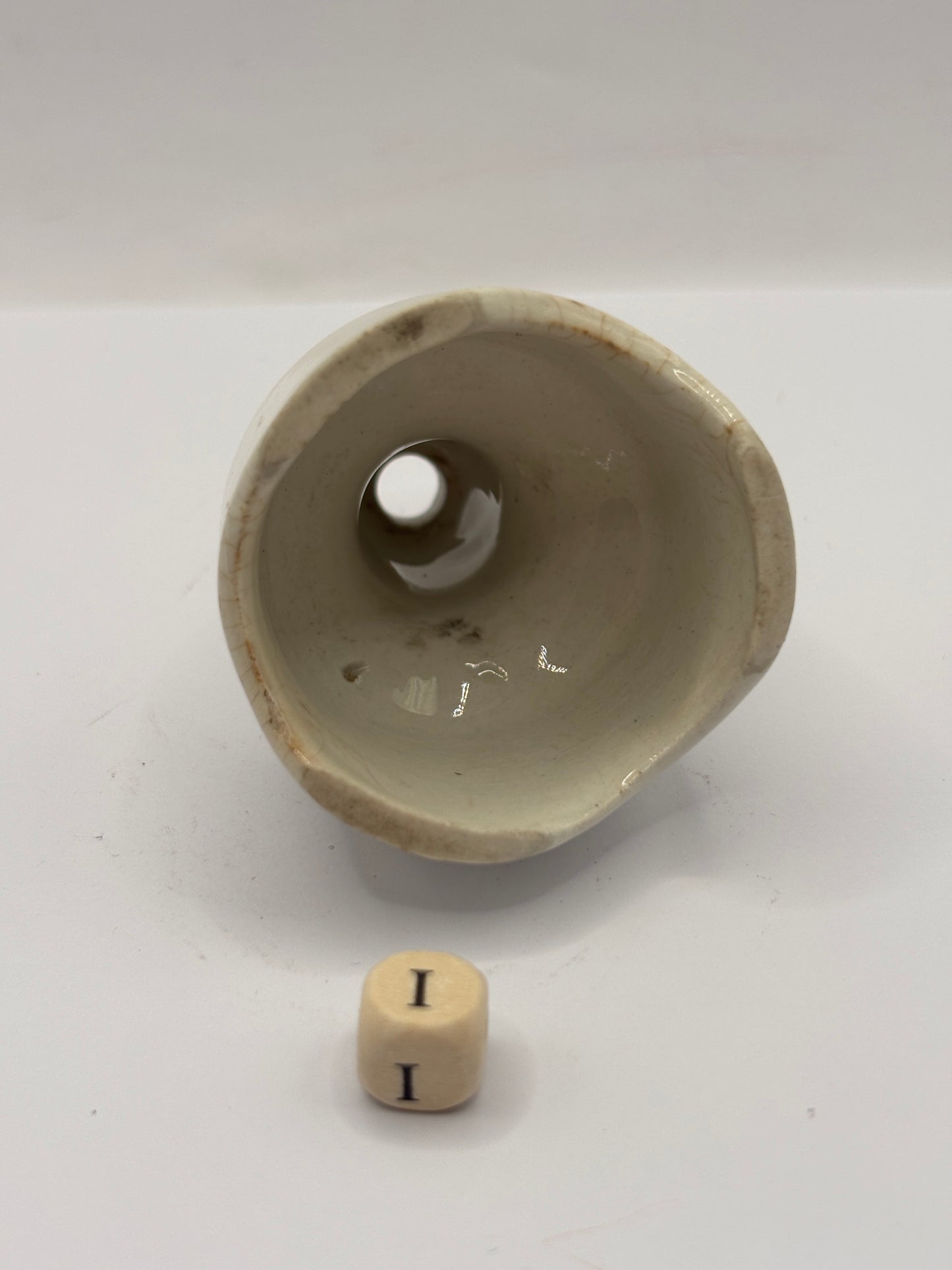 Vintage stoneware pie funnel (i)