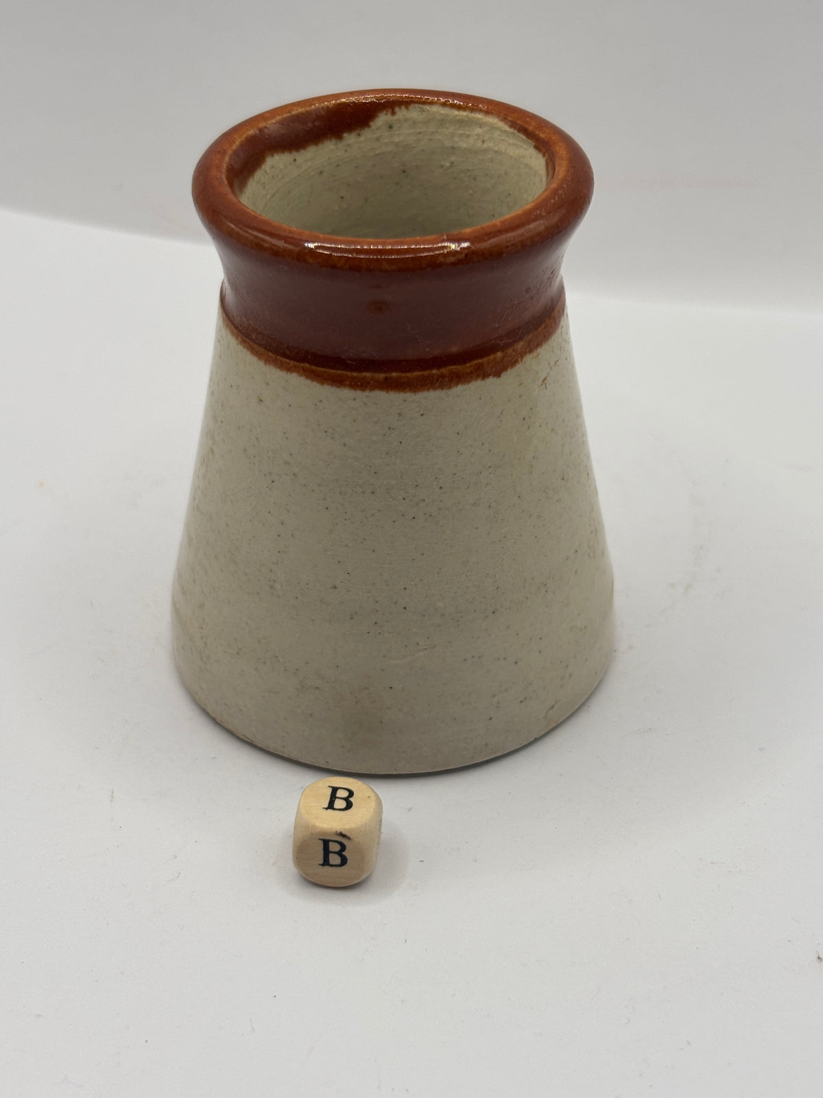 Old advertising cream pot, The dairy, Johns lane, Halifax (B)