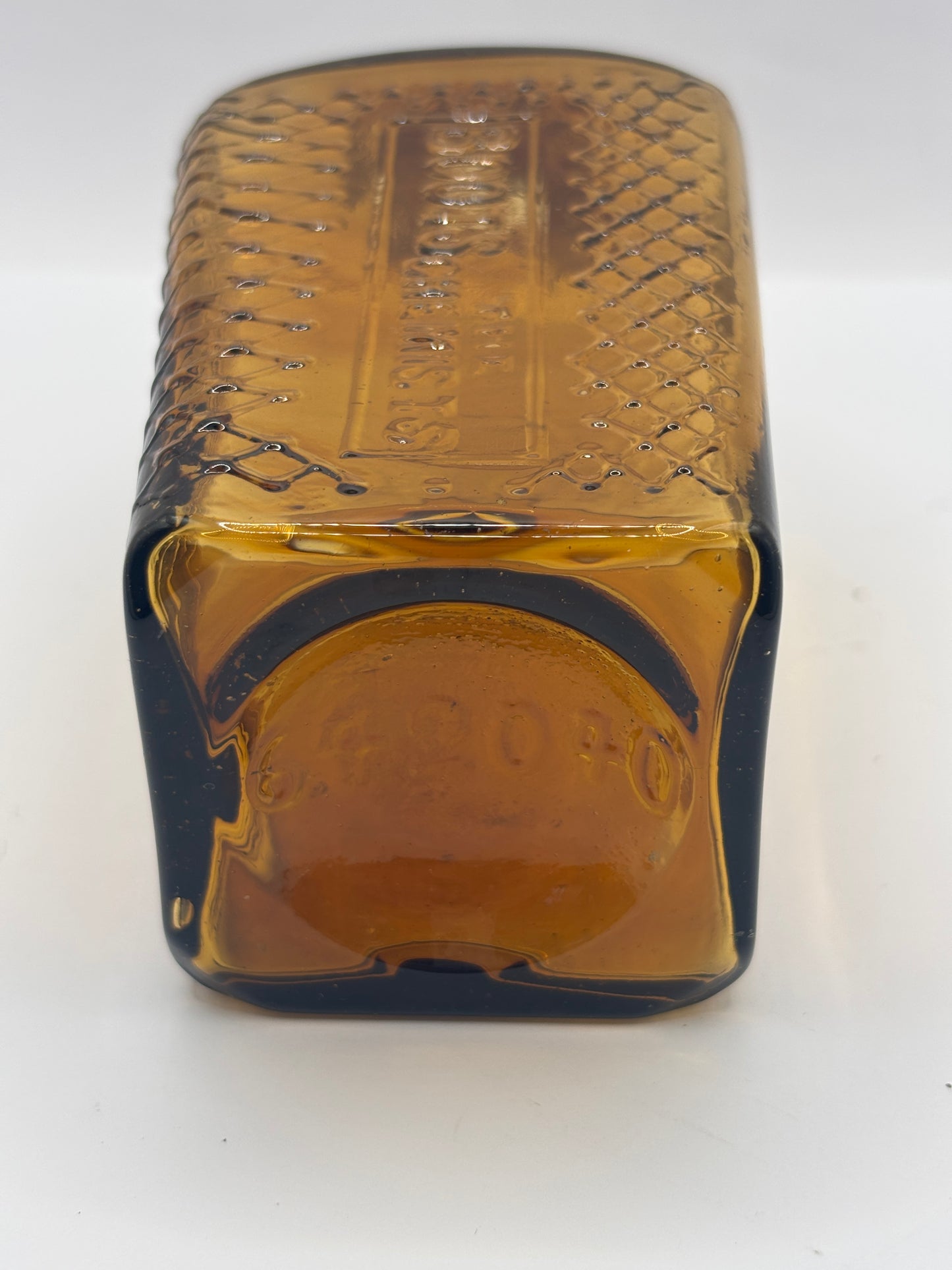 Old amber glass TOXOL bottle, Boots the chemists.