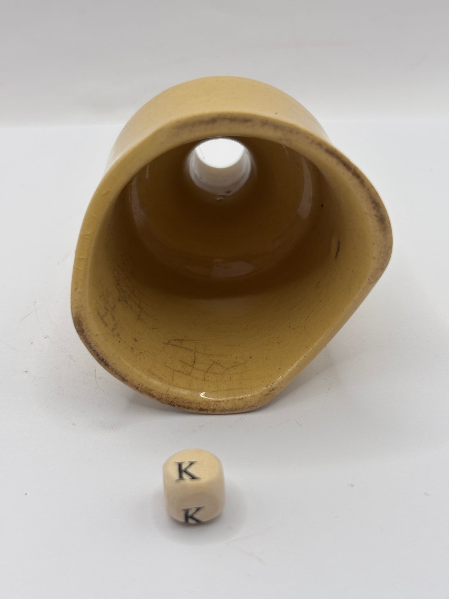 Vintage Nutbrown stoneware pie funnel (K)