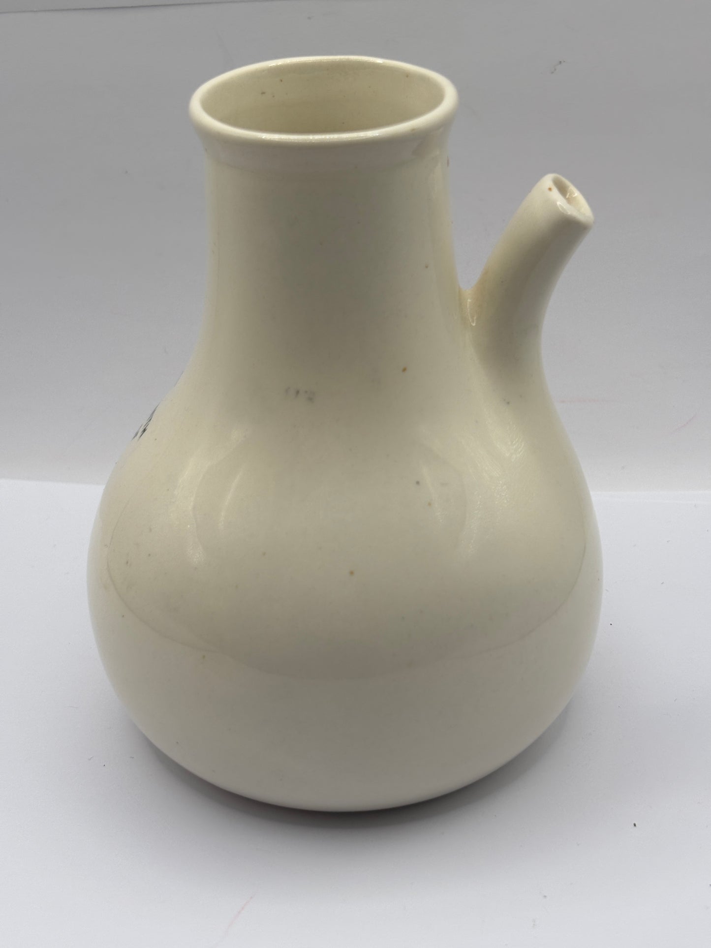 Old stoneware advertising inhaler, Dr Nelsons improved inhaler