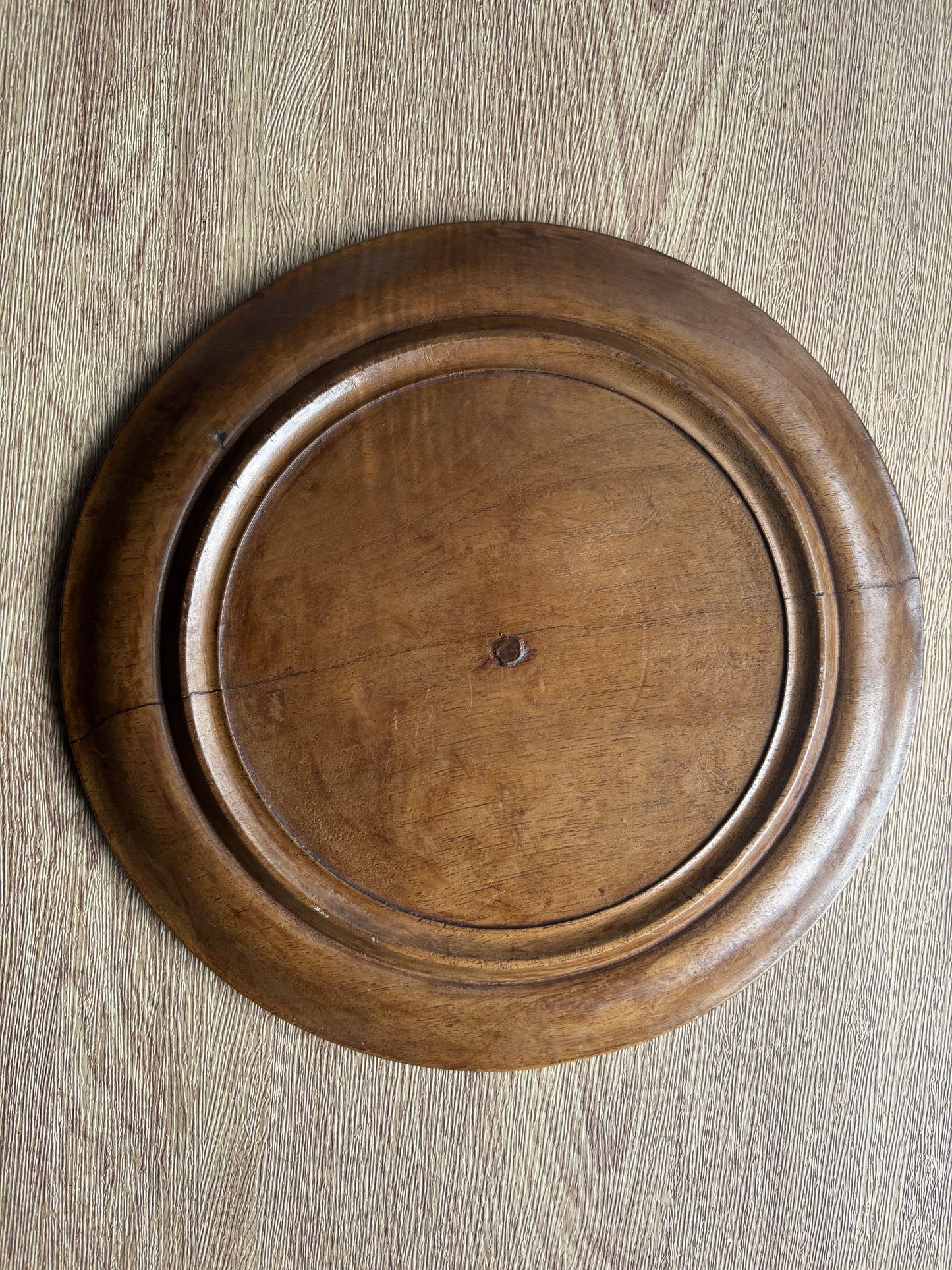 Antique carved bread board, give us this day our daily bread