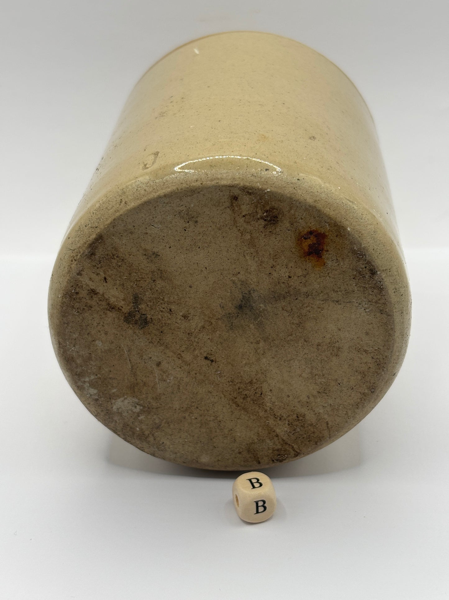 Old small stoneware flagon/jug (B) 17cms