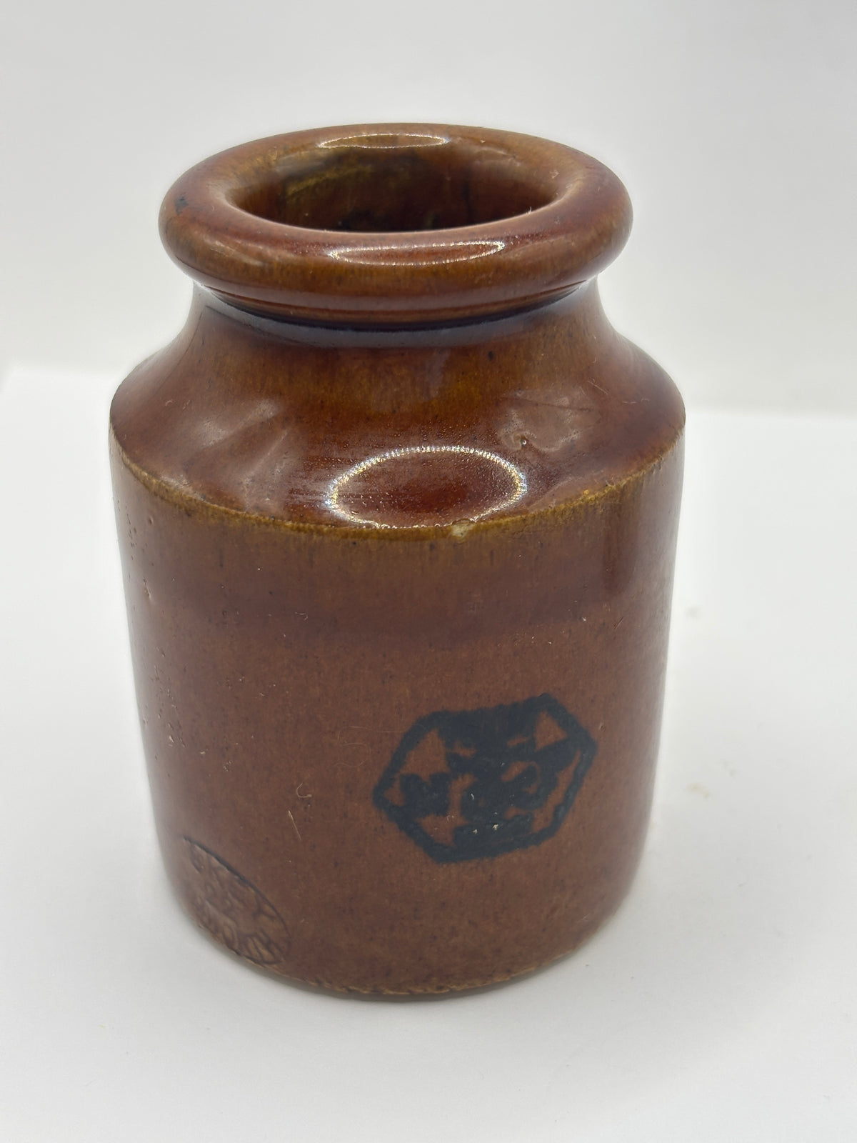 Old advertising jar, Taylors prepared mustard. 7.5cms