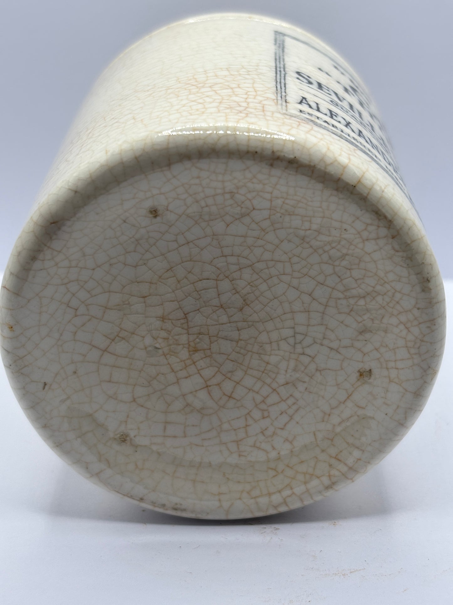 Rare old Cairns marmalade jar. Repaired