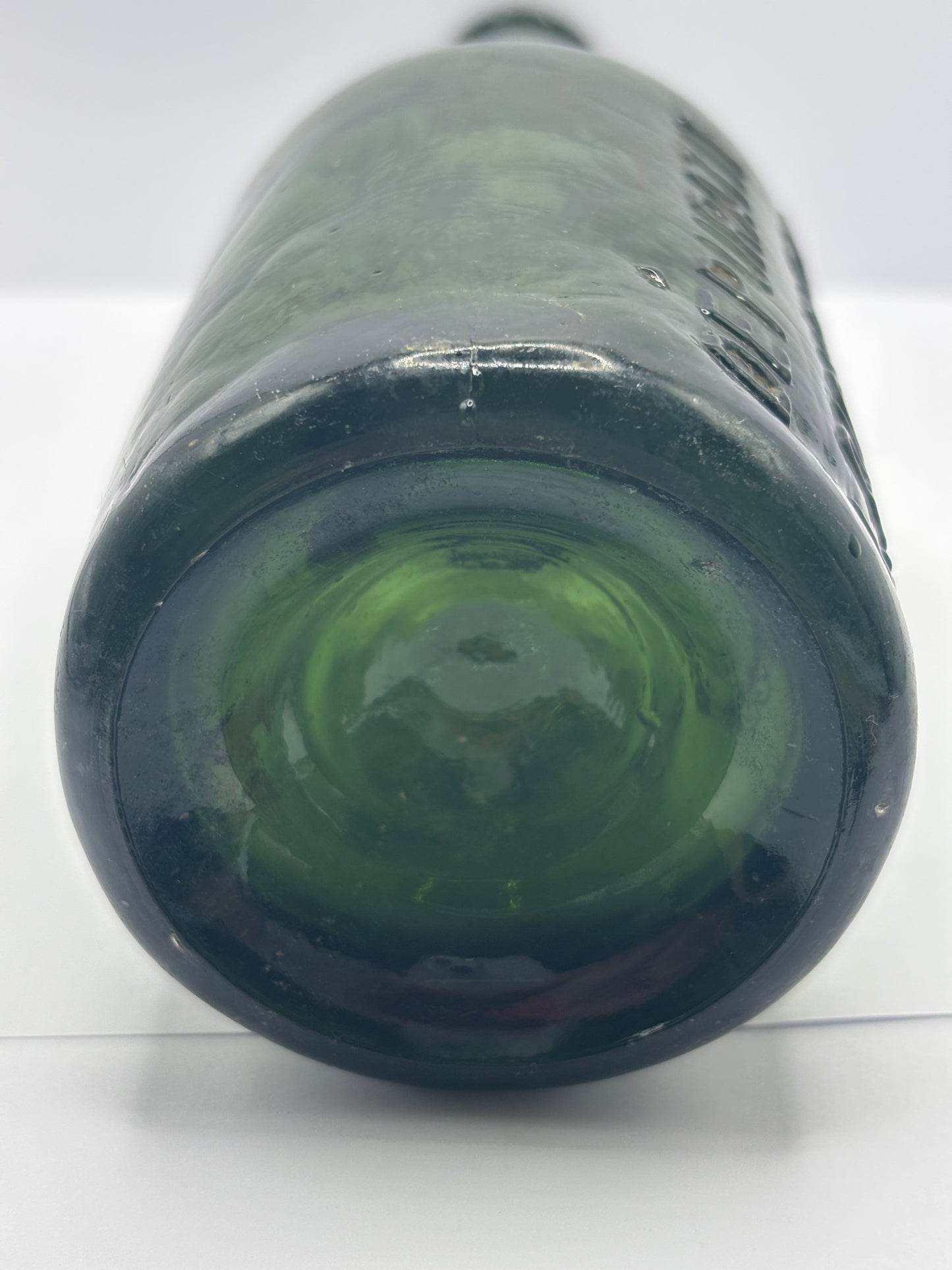 Old green glass beer bottle, Sedan