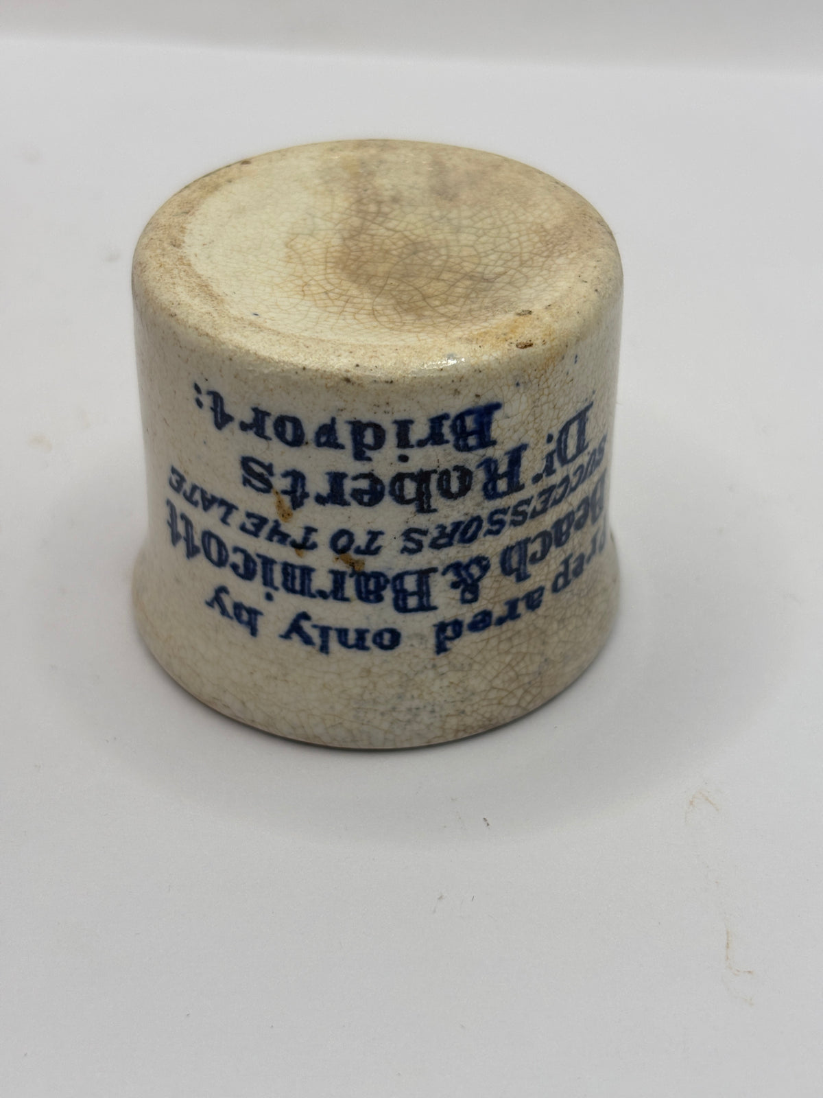 Old advertising ointment pot, Dr Roberts Poor mans friend