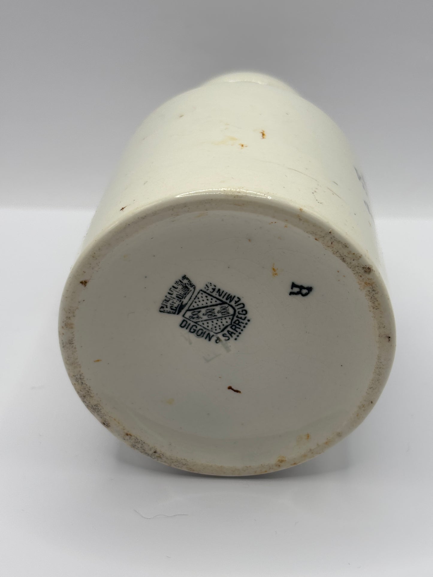 Old french mustard pot, Moutarde de maille