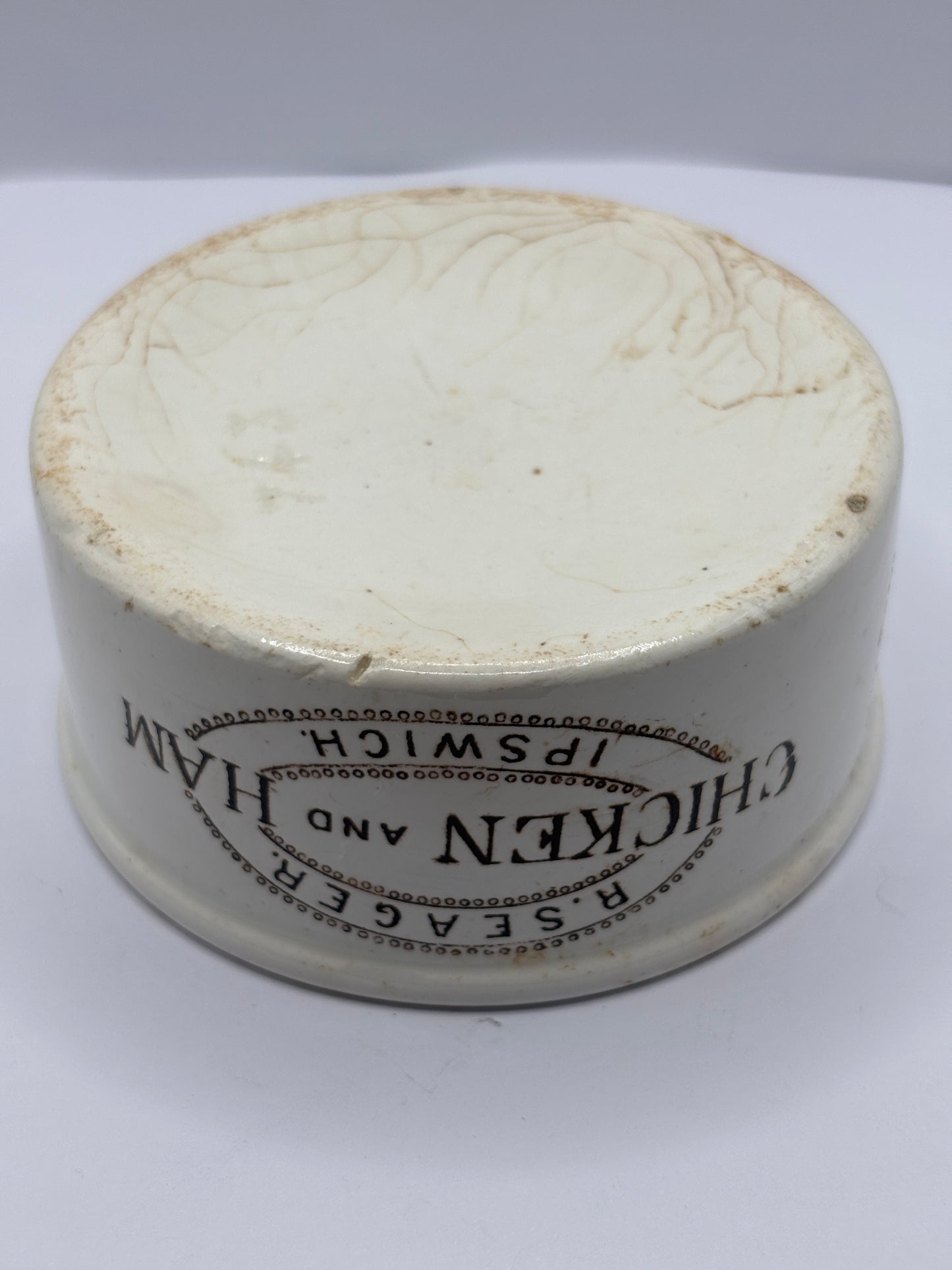 Old seagers Chicken & ham meat paste pot