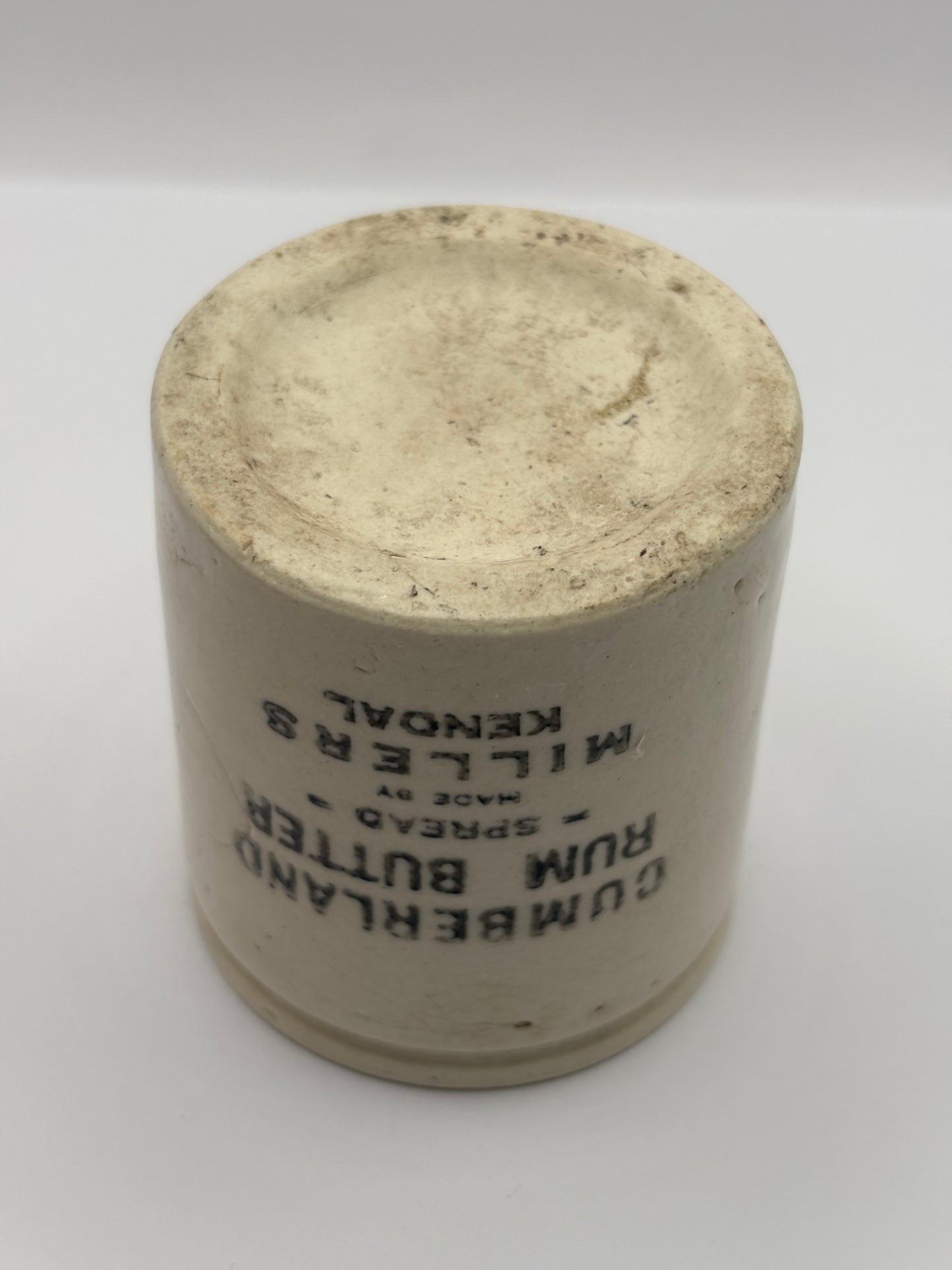 Old advertising jar, Cumberland rum butter
