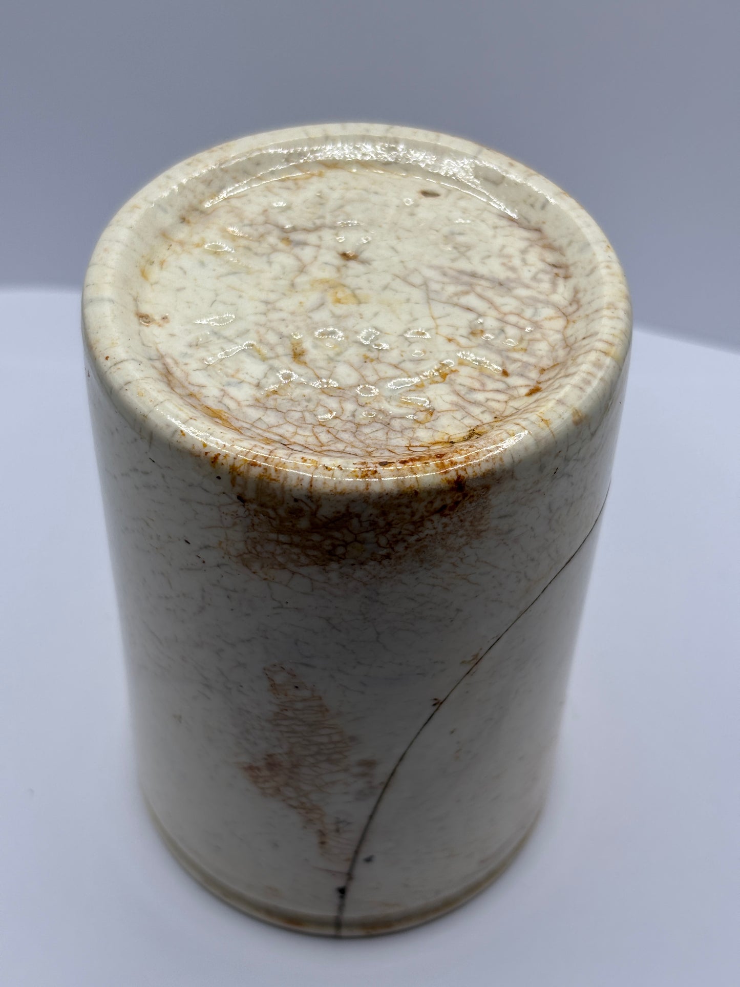 Old 1lb James Keiller Dundee marmalade jar. Damaged