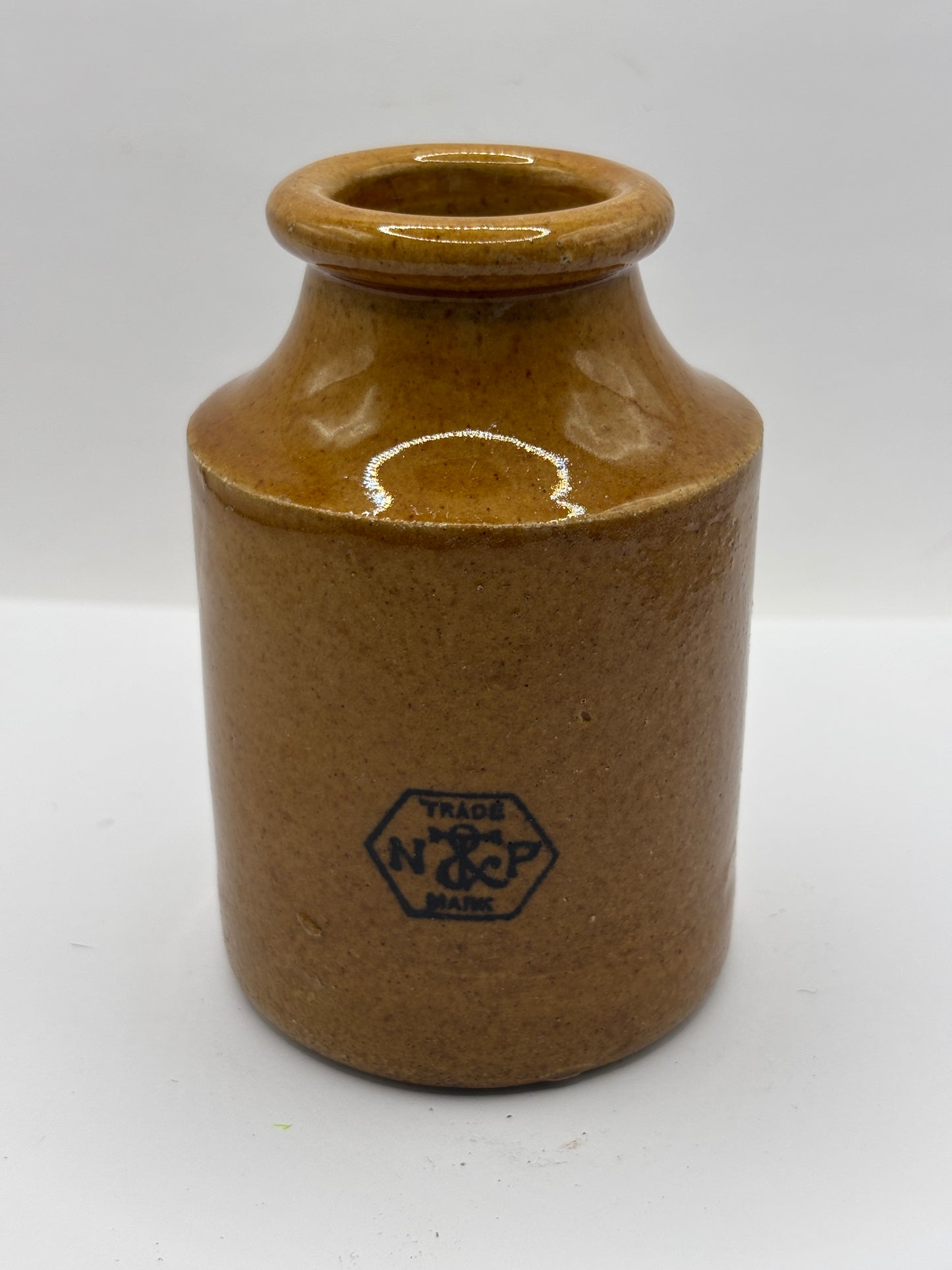 Old medium sized advertising jar, Taylors prepared mustard. 11cms