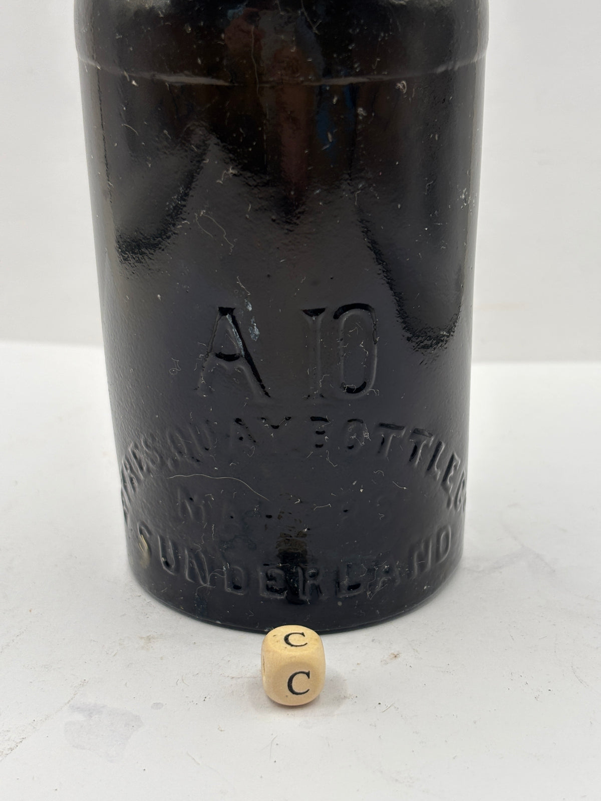 Old advertising beer bottle, Bradford Bros Newcastle (c)