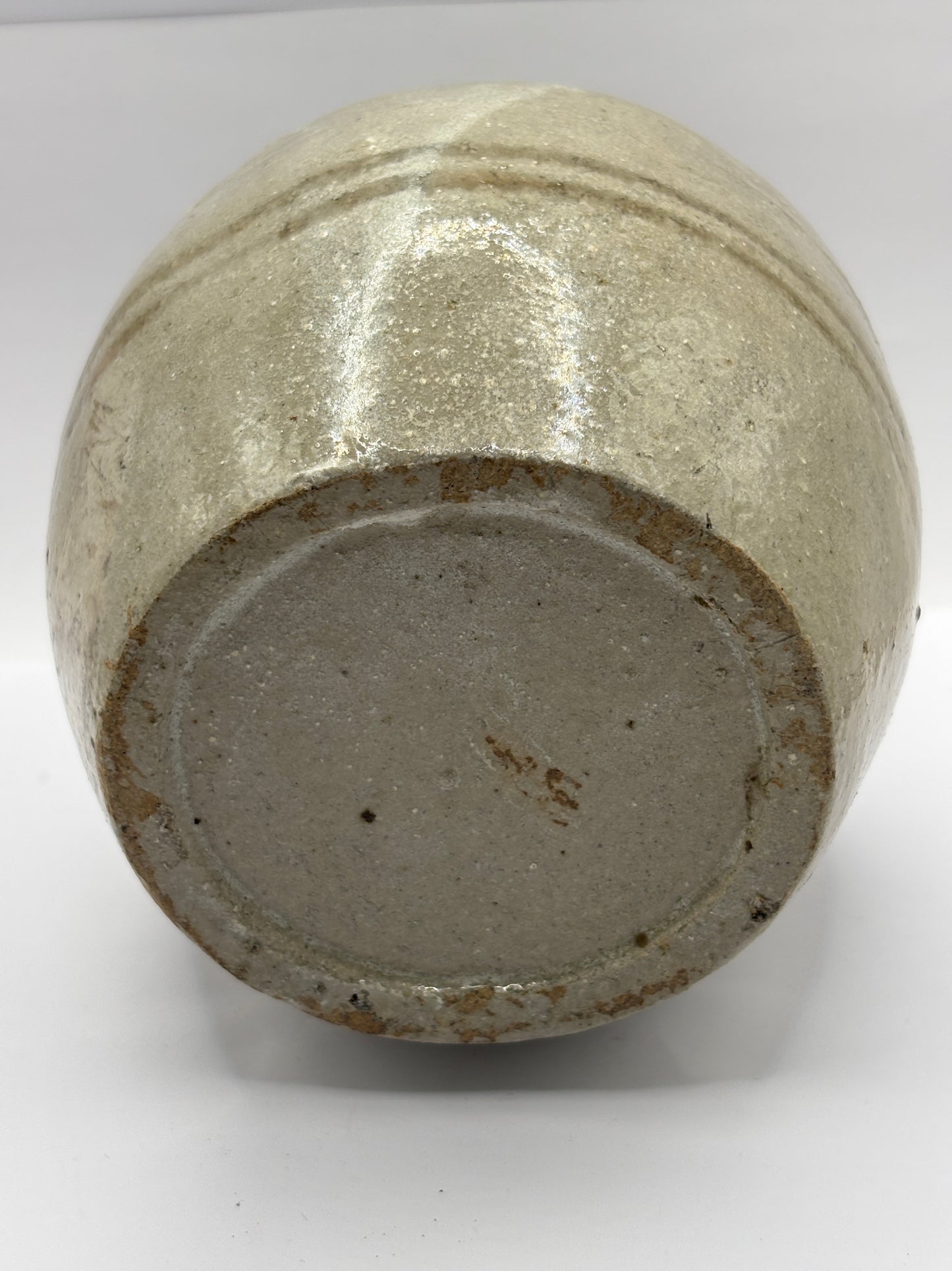 Old stoneware chinese ginger jar