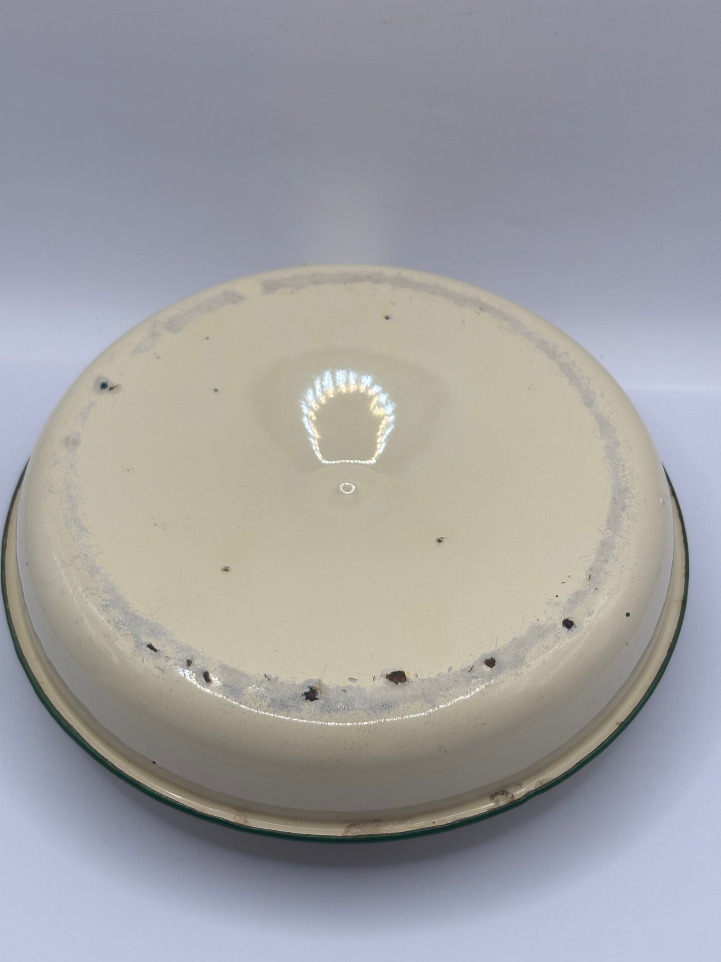 Vintage enamel candle stick holder