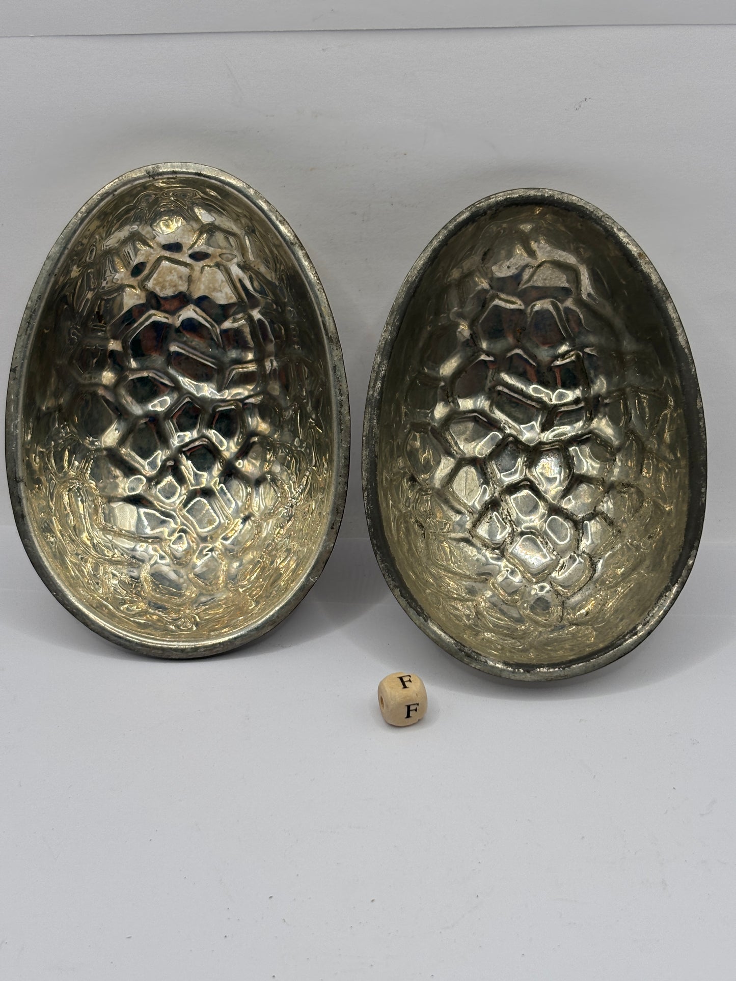 Vintage chocolate egg mold, easter egg mold (F)