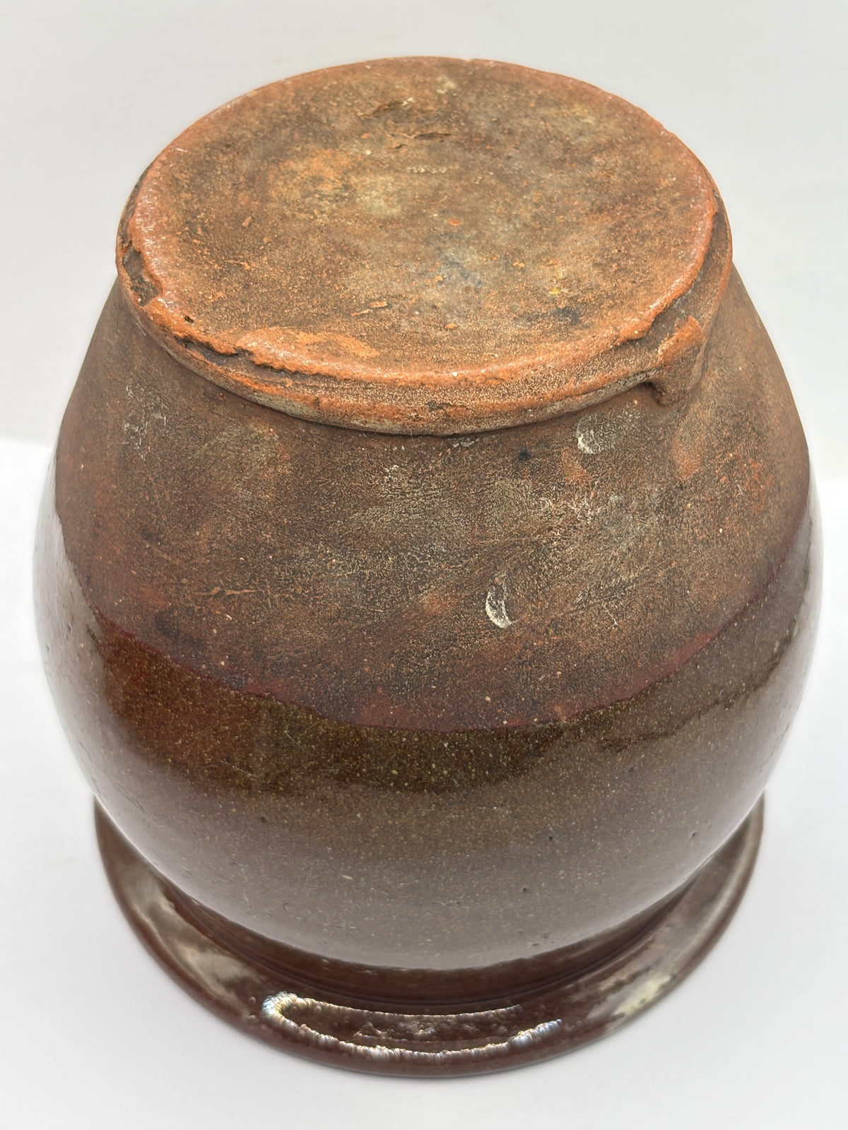 Old stoneware jar/ pantry pot