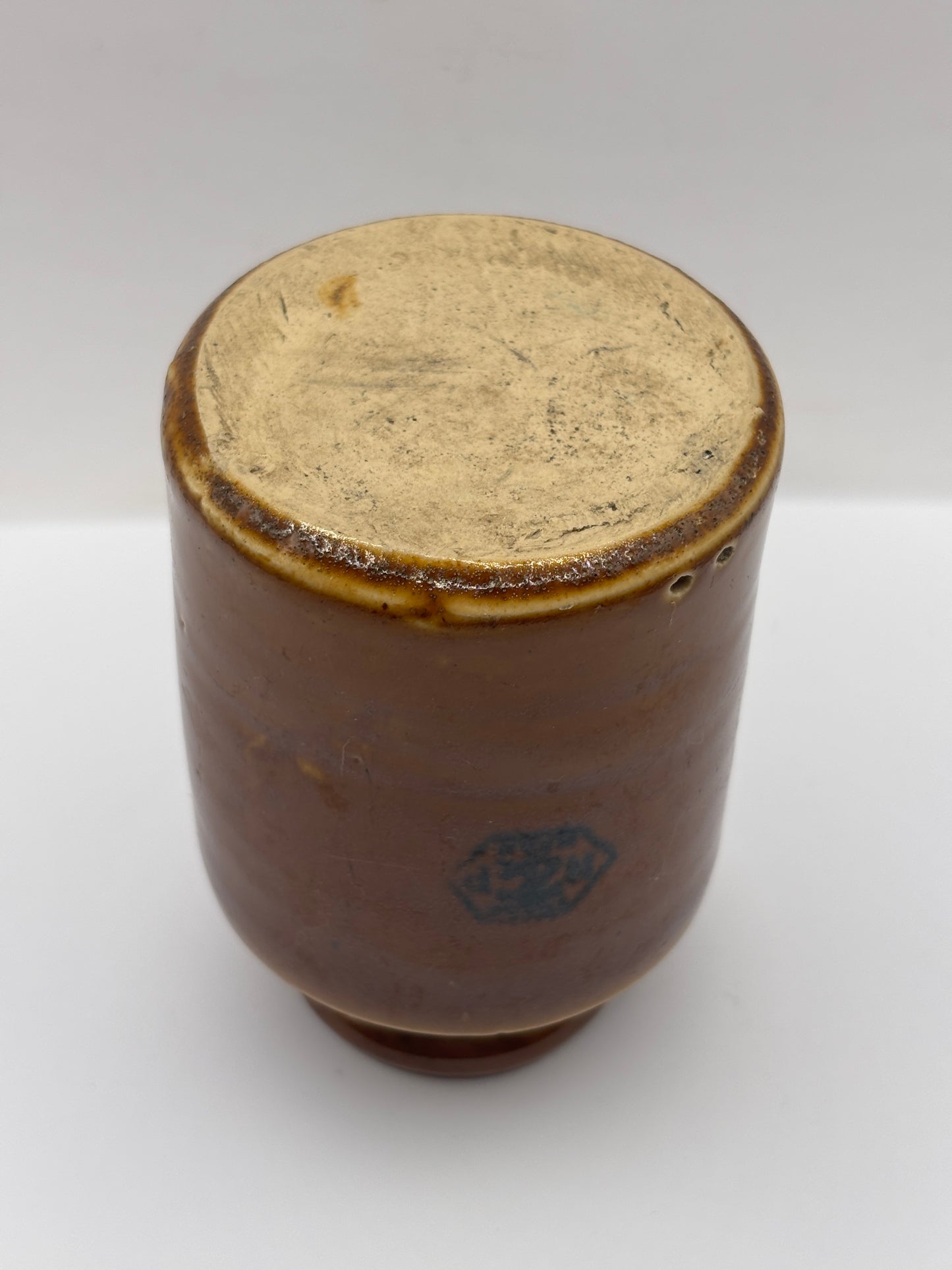 Old advertising jar, Taylors prepared mustard. 10.5cms